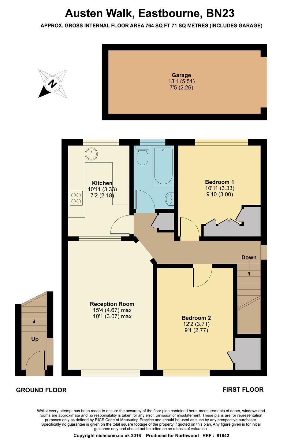 2 bedroom for sale in Austen Walk, Eastbourne Northwood