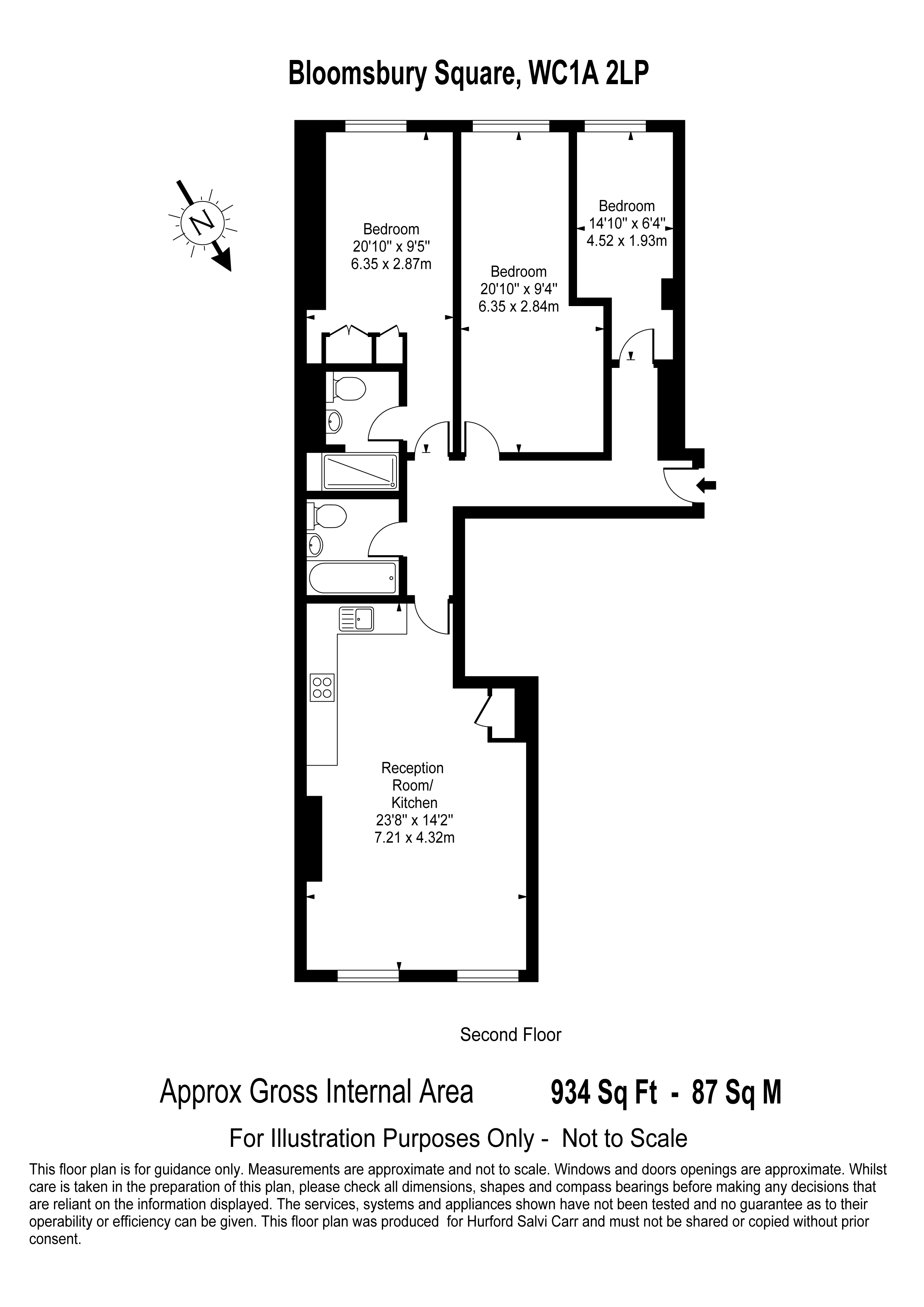 Bloomsbury Square, Bloomsbury, London, WC1A floorplan