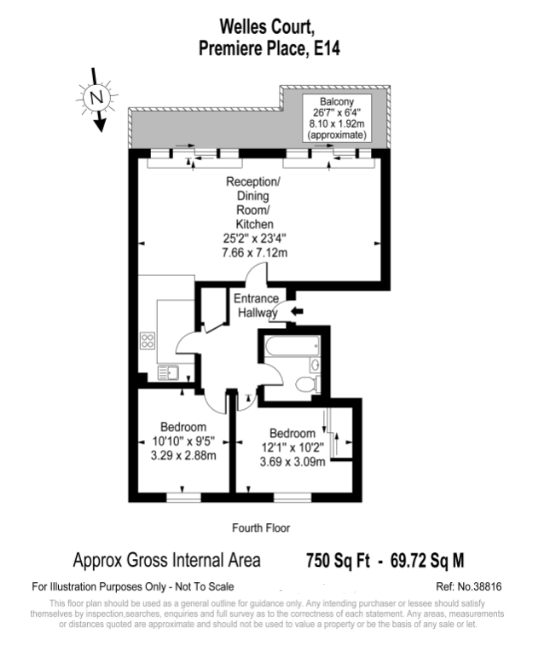 Premiere Place, London, E14 floorplan