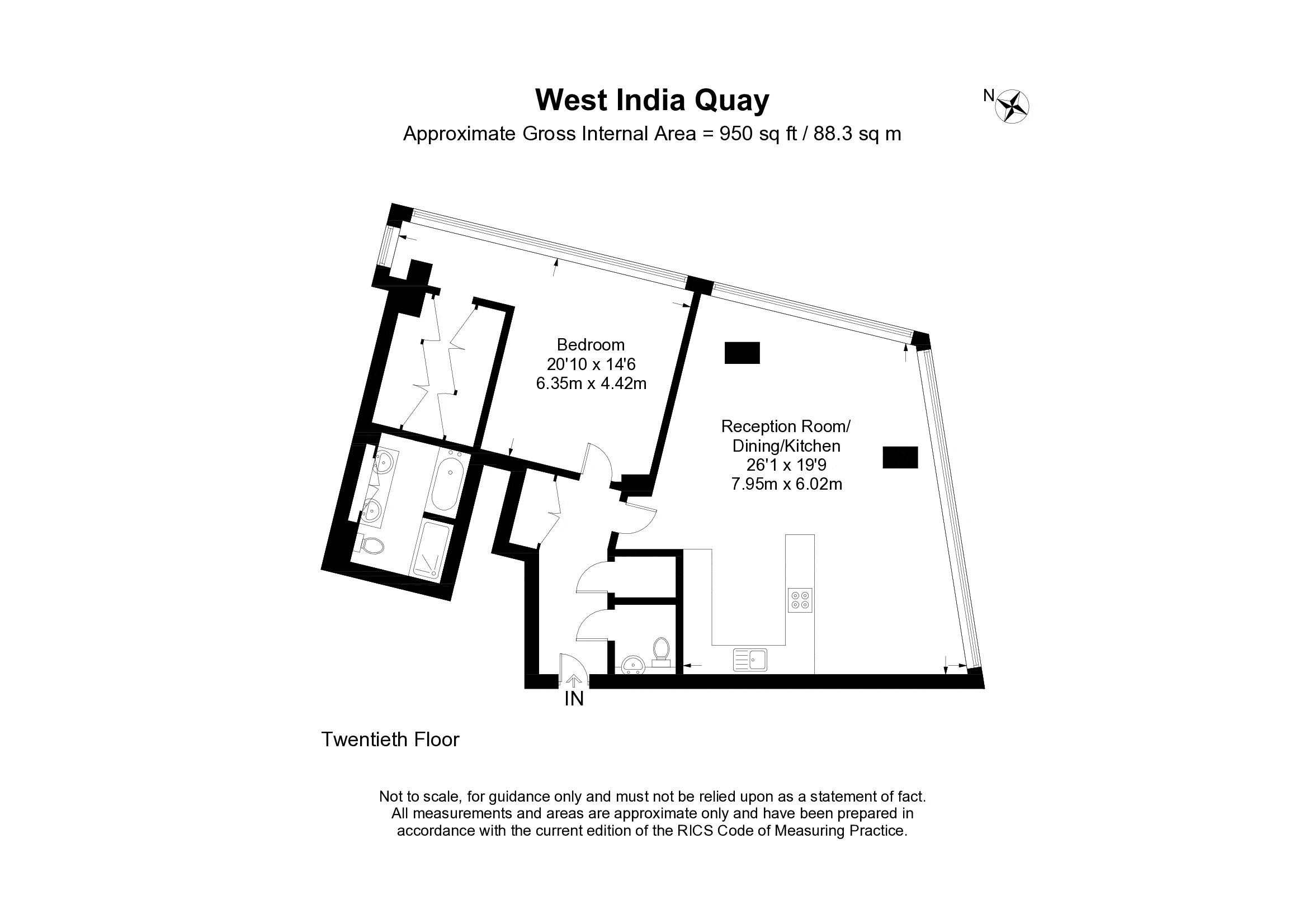West India Quay, London, E14 floorplan