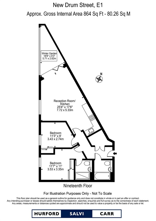Wiverton Tower, 4 New Drum Street, E1 floorplan