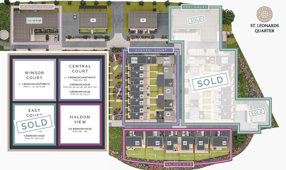 St Leonards Quarter New Homes Development - Site Layout