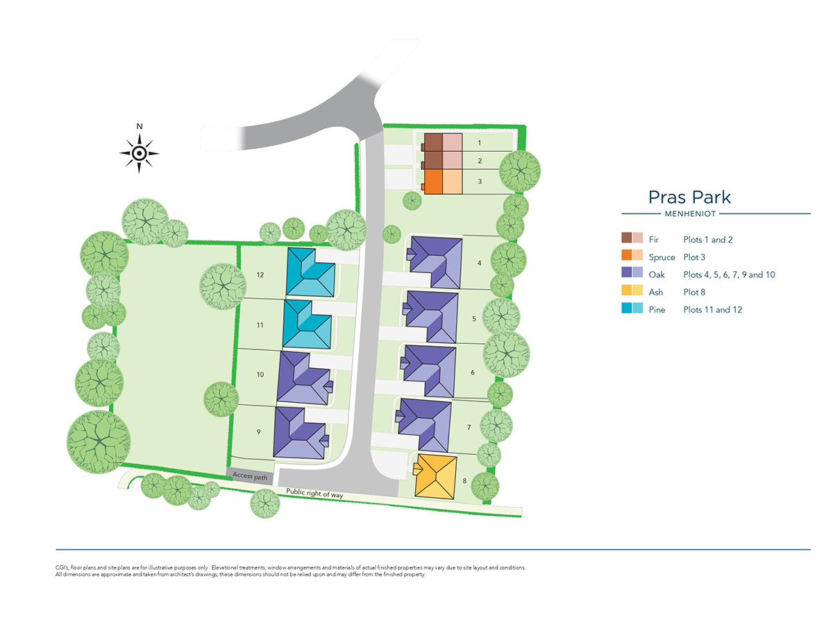 Pras Park New Homes Development - Site Layout