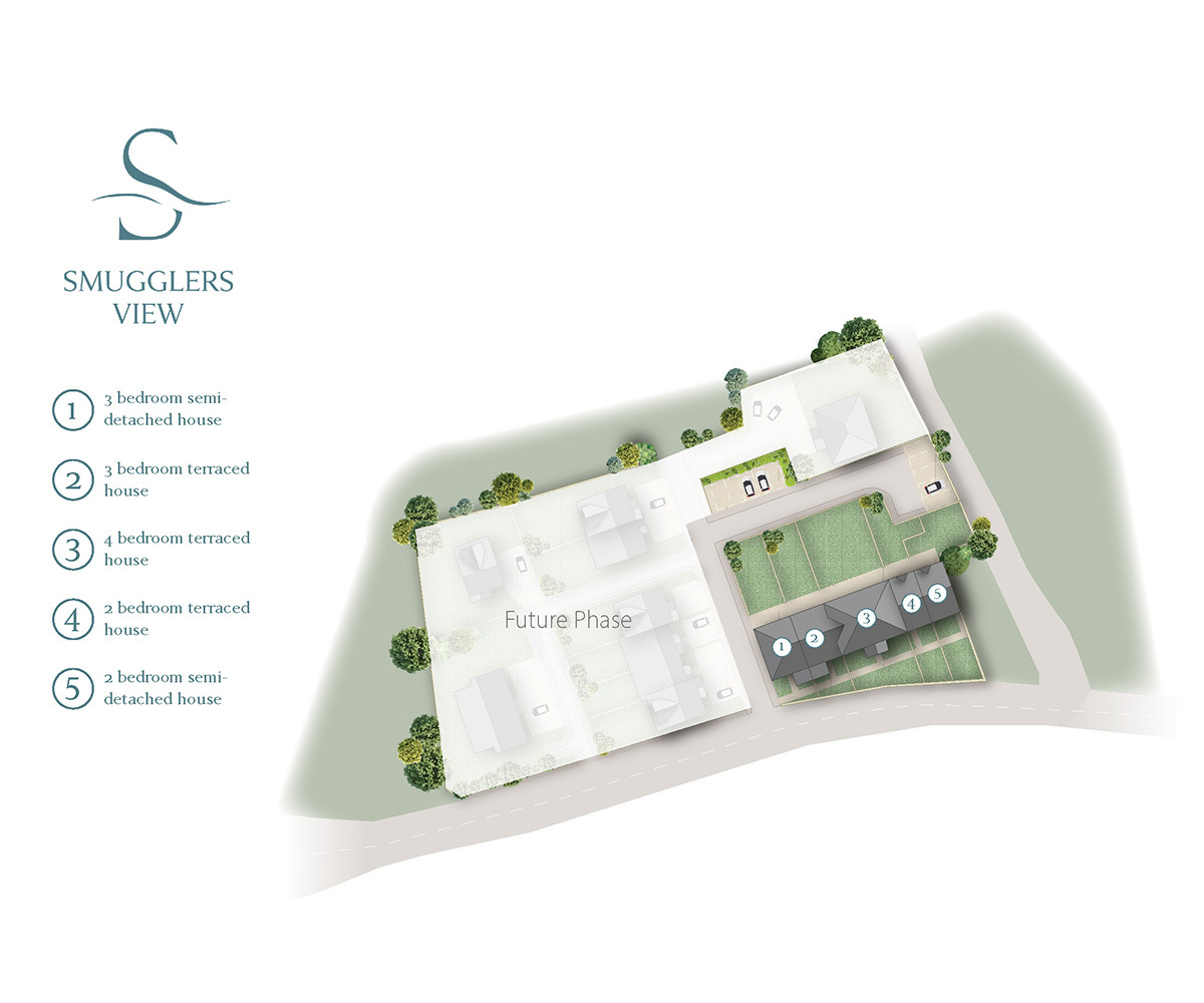Smugglers View New Homes Development - Site Layout