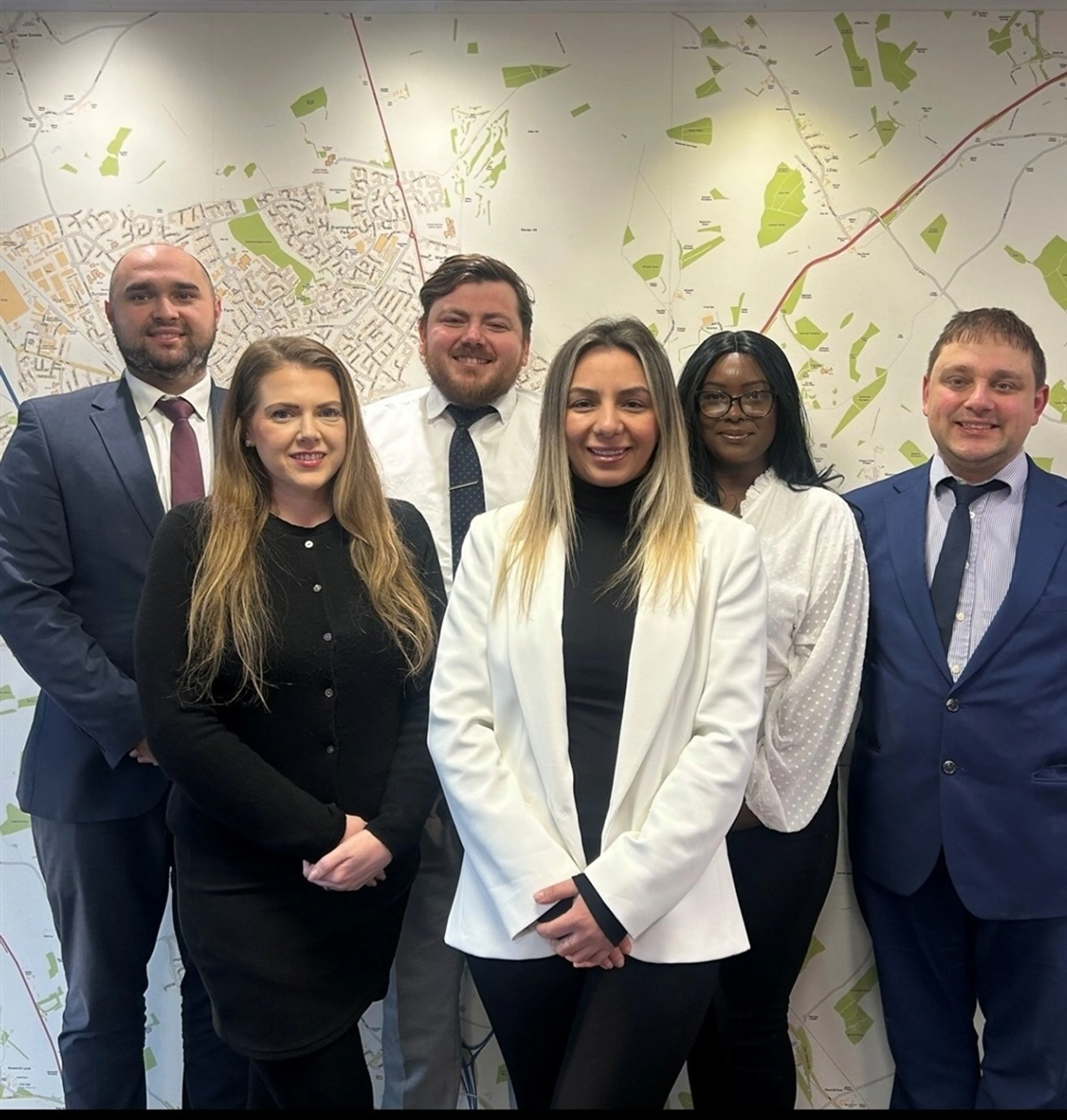Kelly-Anne Glass (Branch Manger), Luke Rolt (Instructions Manager), Michael Ridgewell (Negotiator) Laura Rostas (Negotiator)              