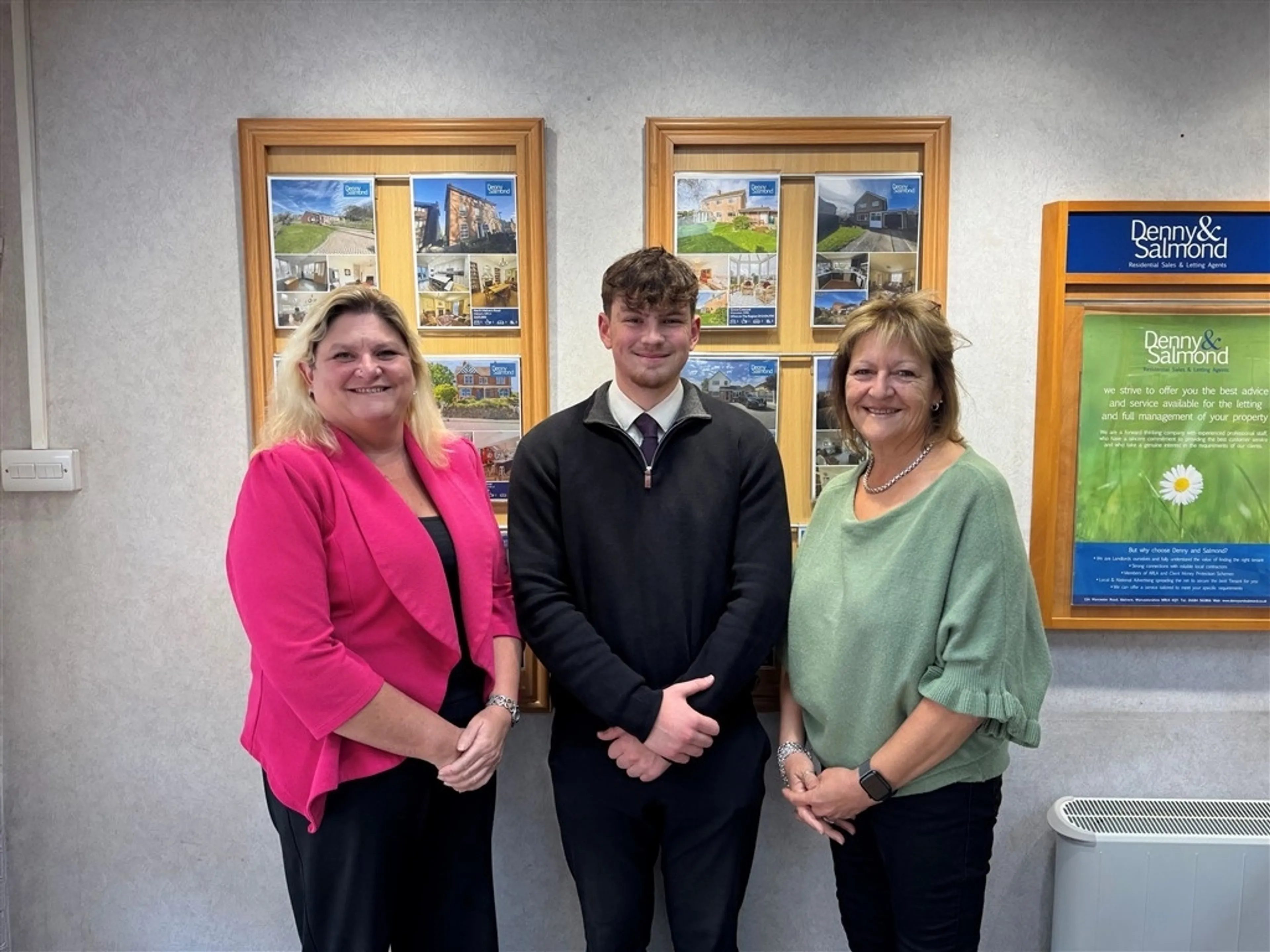 Les McGee (Lettings Negotiator), Isaac Lawson-Lowe (Lettings Negotiator) and Liz Pearce (Property Maintenance Co-ordinator)