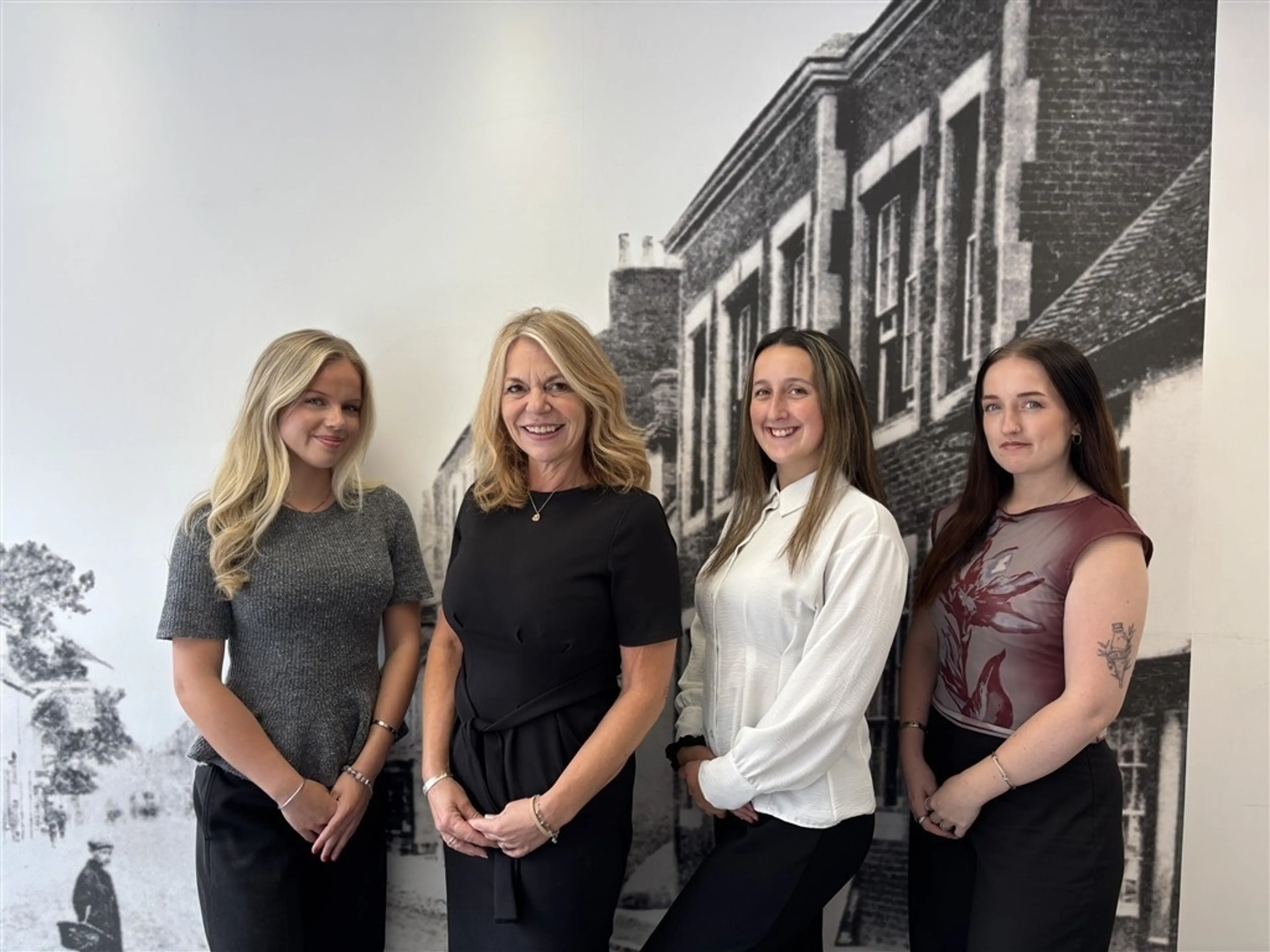 The sales team at Connells estate agents in Stony Stratford.