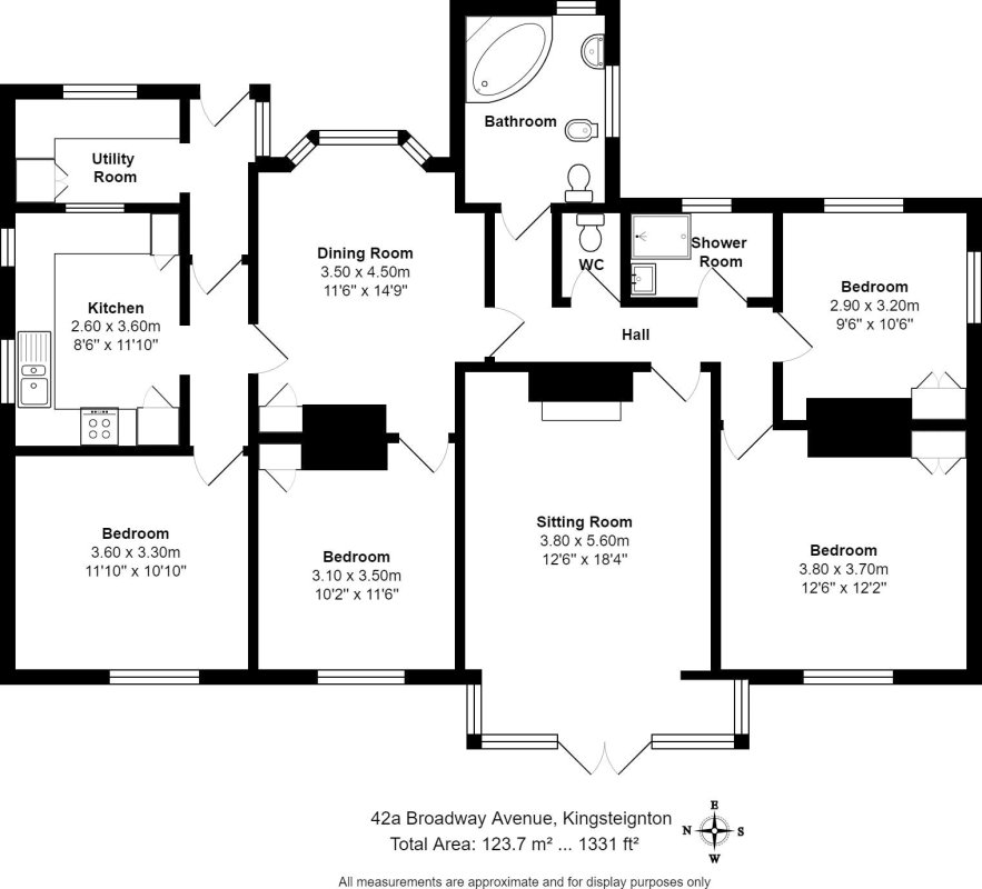 4 bedroom property for sale in Broadway Avenue, Kingsteignton, Newton