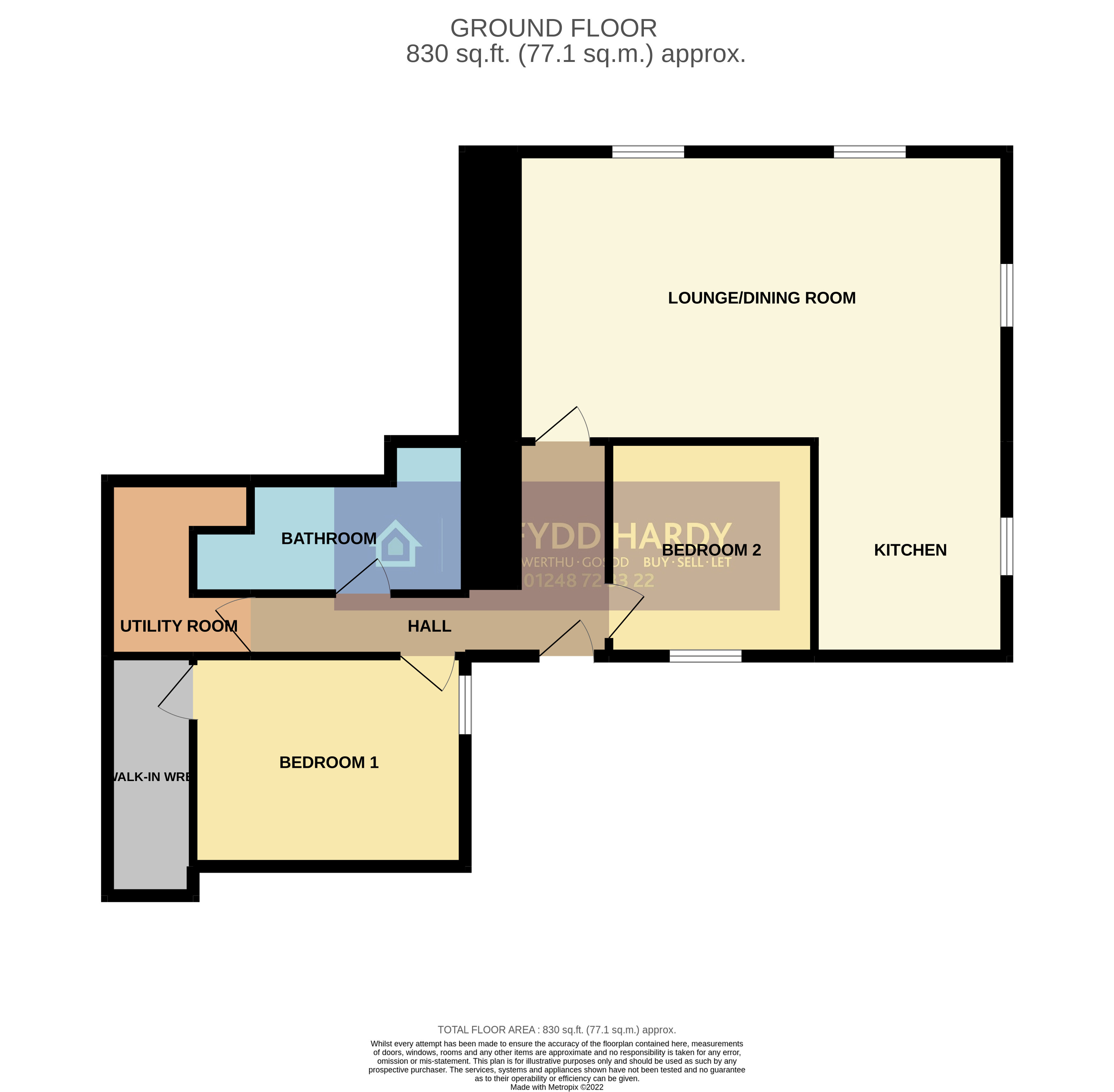 2 bedroom property for sale in Llangefni, Isle of Anglesey, LL77