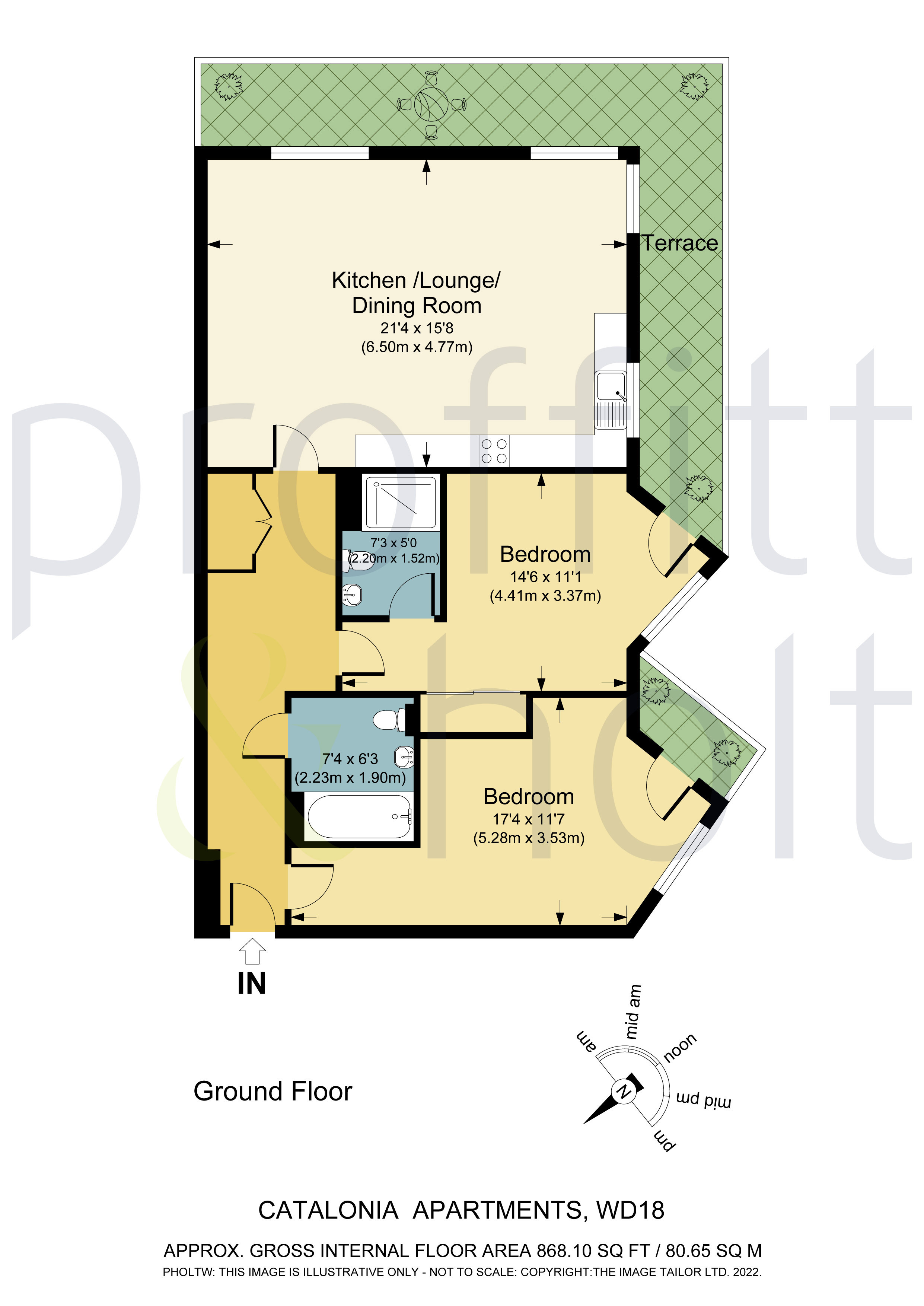 2 bedroom property for sale in Catalonia Apartments, Metropolitan