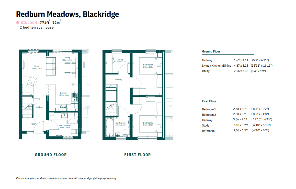 2 bedroom house for sale in Plot 1, Redburn Meadows, Blackridge, West