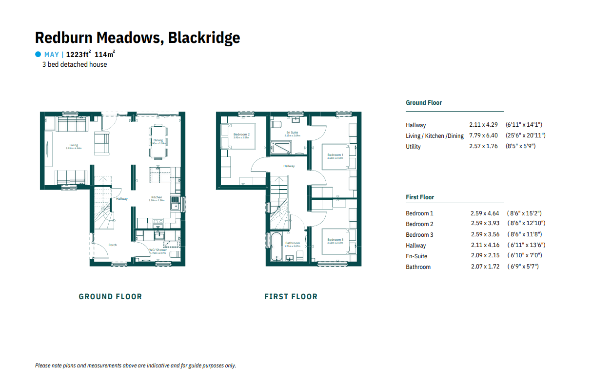 3 bedroom house for sale in Plot 15, Redburn Meadows, Blackridge, West