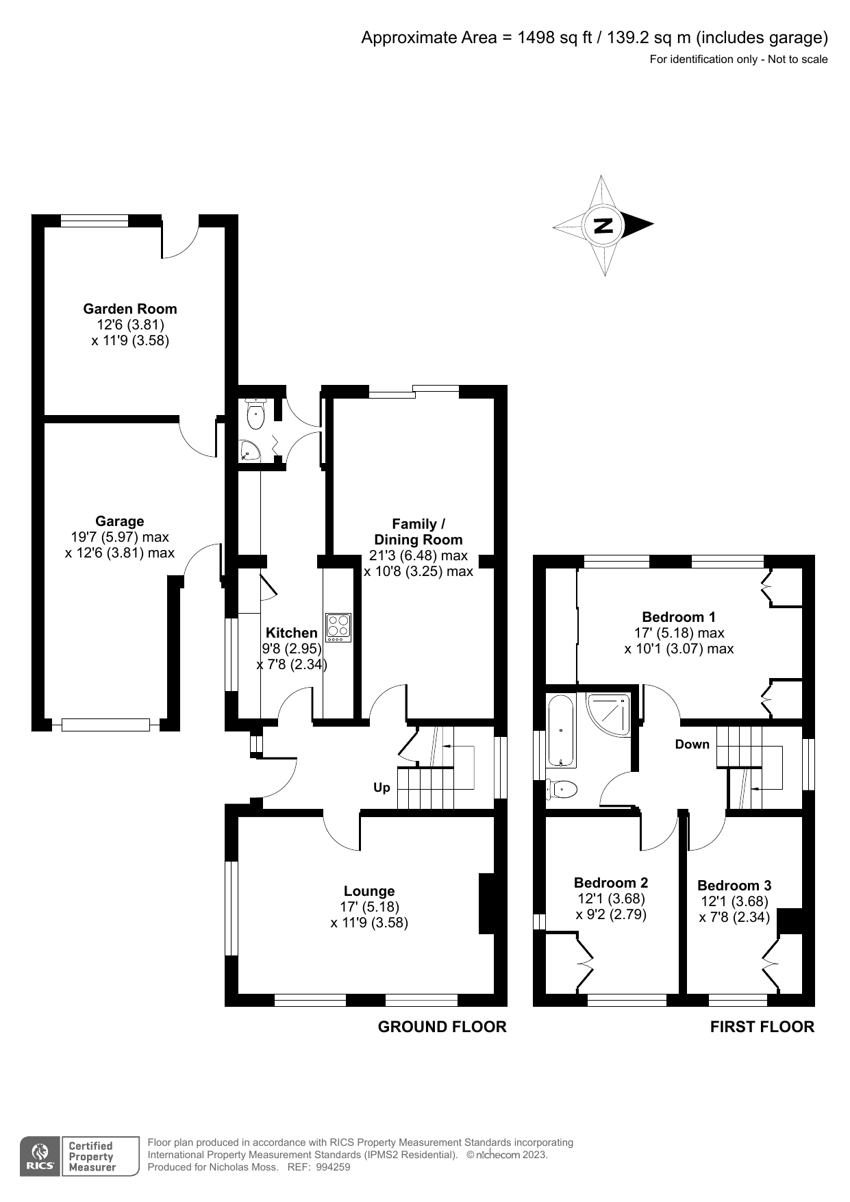 3 bedroom property for sale in Chalfont St Peter £695,000