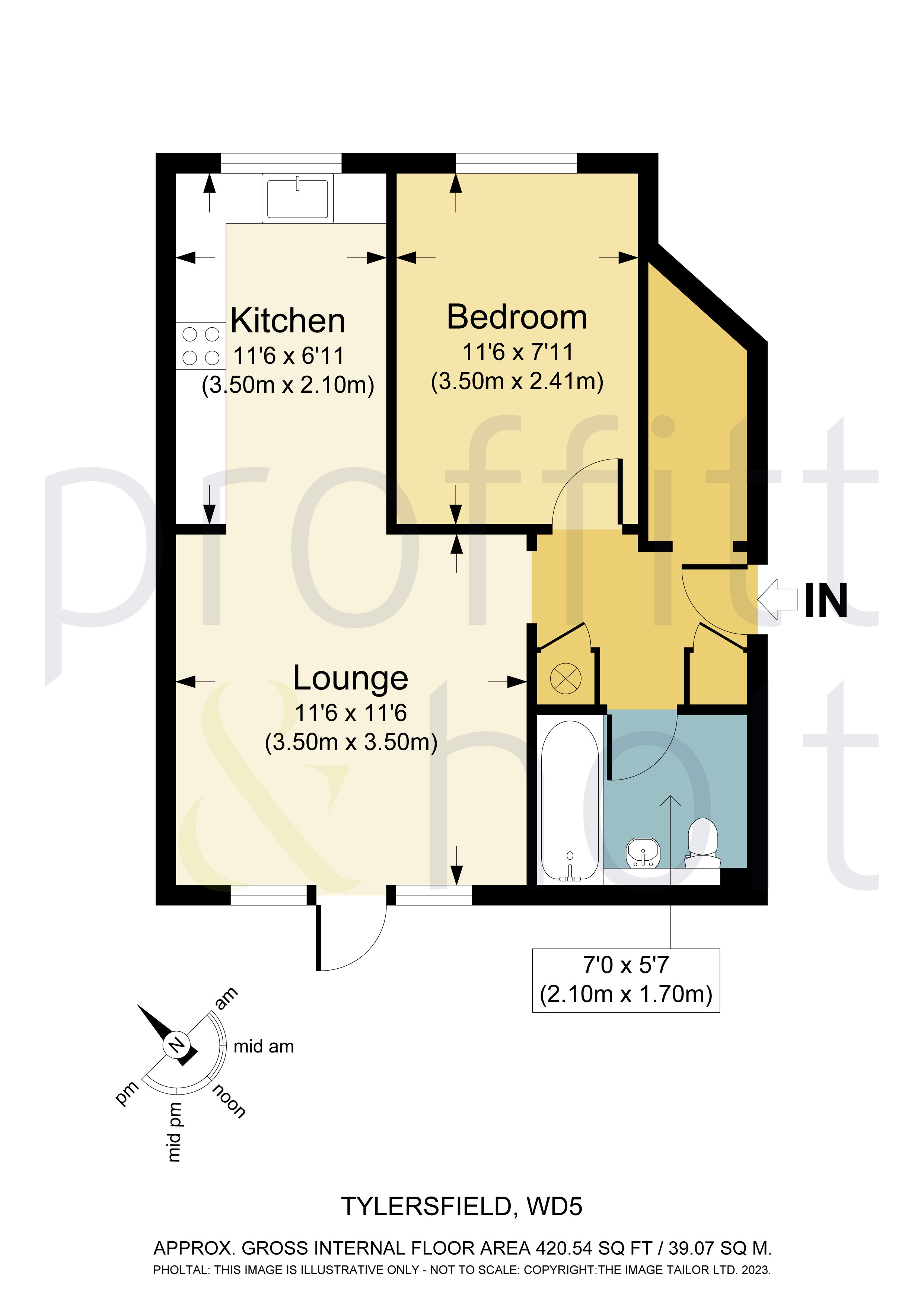 1 bedroom property for sale in Tylersfield, Abbots Langley, Herts, WD5