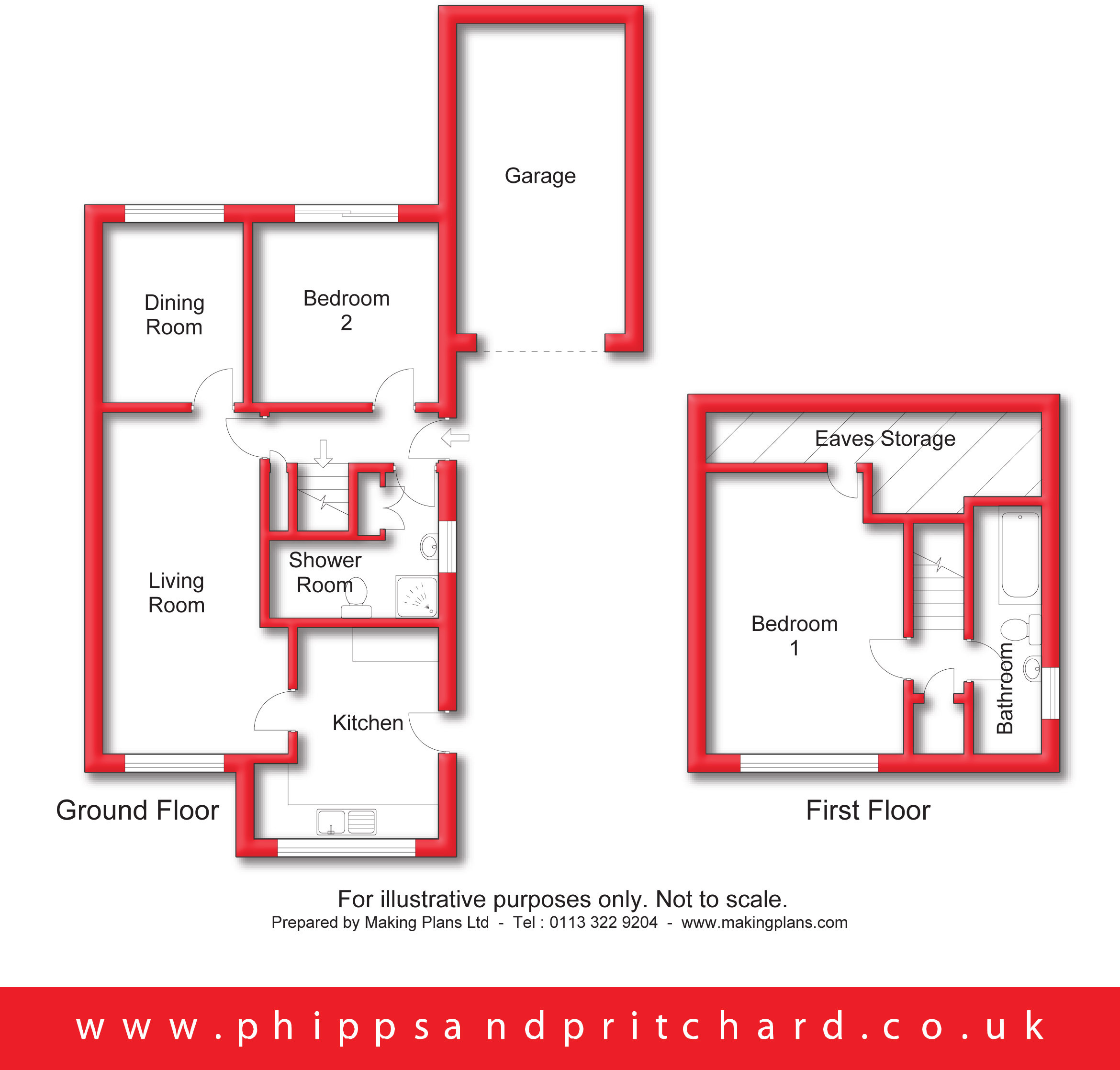 2 bedroom property for sale in The Deansway, Kidderminster