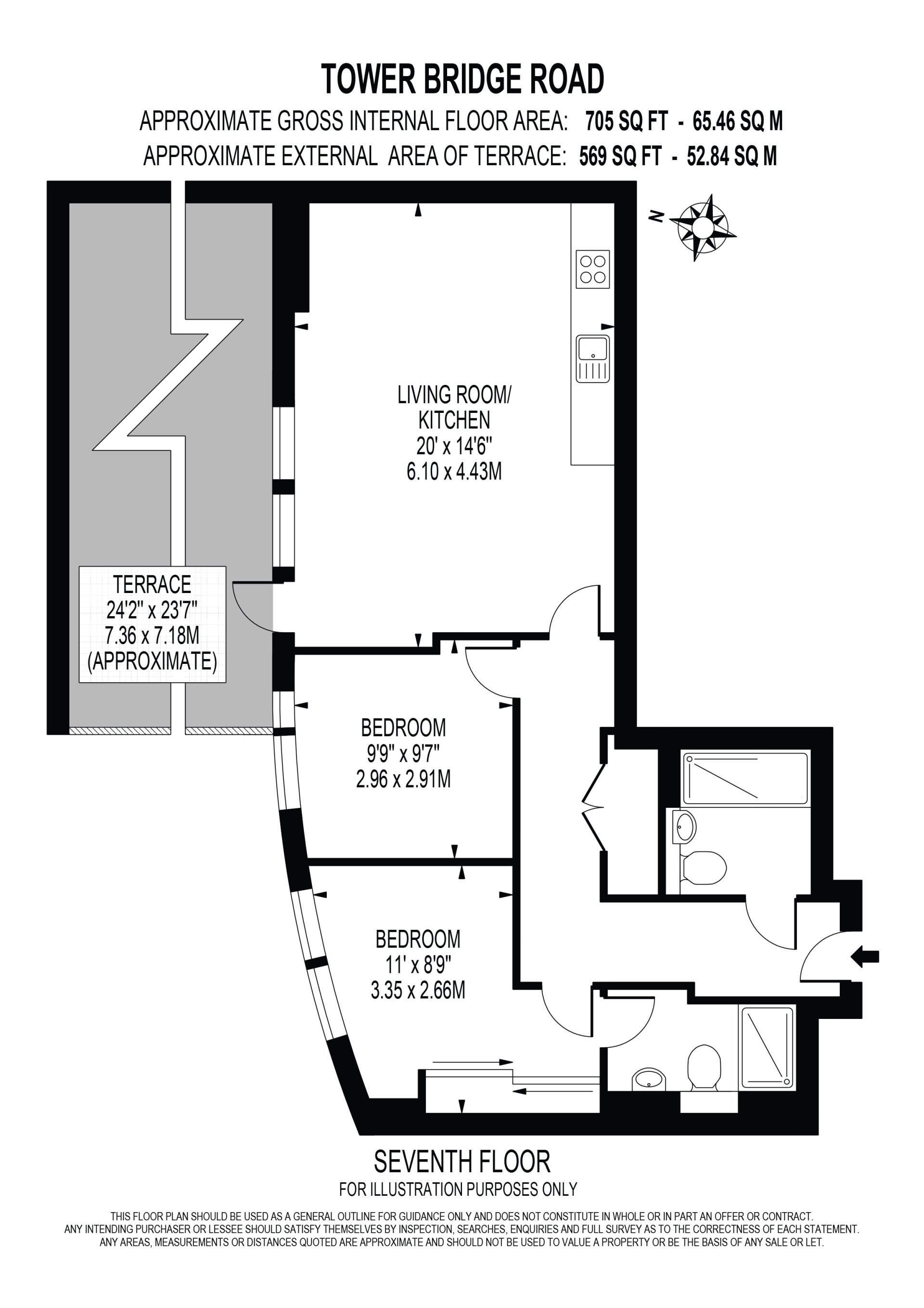 2 bedroom property for sale in Tower Bridge Road, London, SE1 £965,000