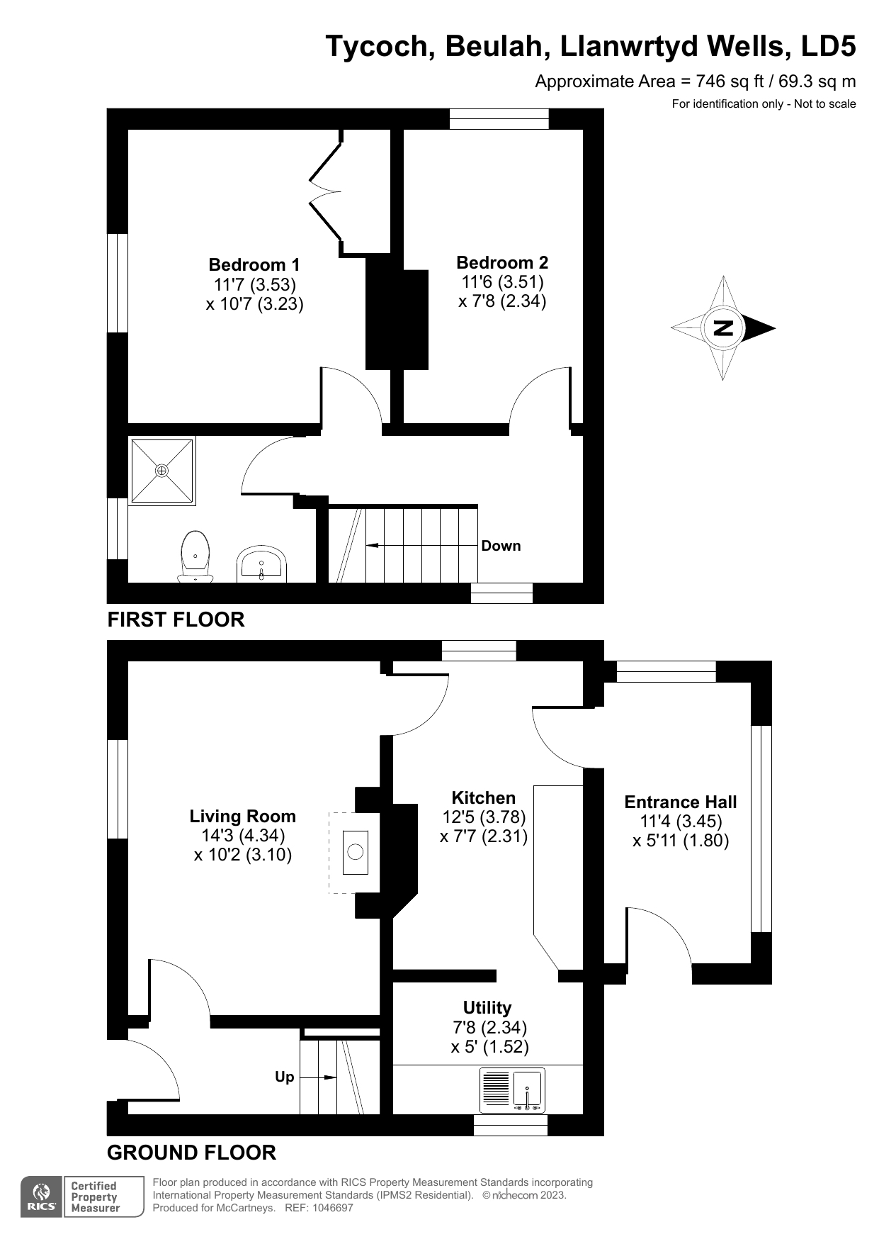2 bedroom property for sale in Beulah, Llanwrtyd Wells, Powys, LD5 Guide price £220,000