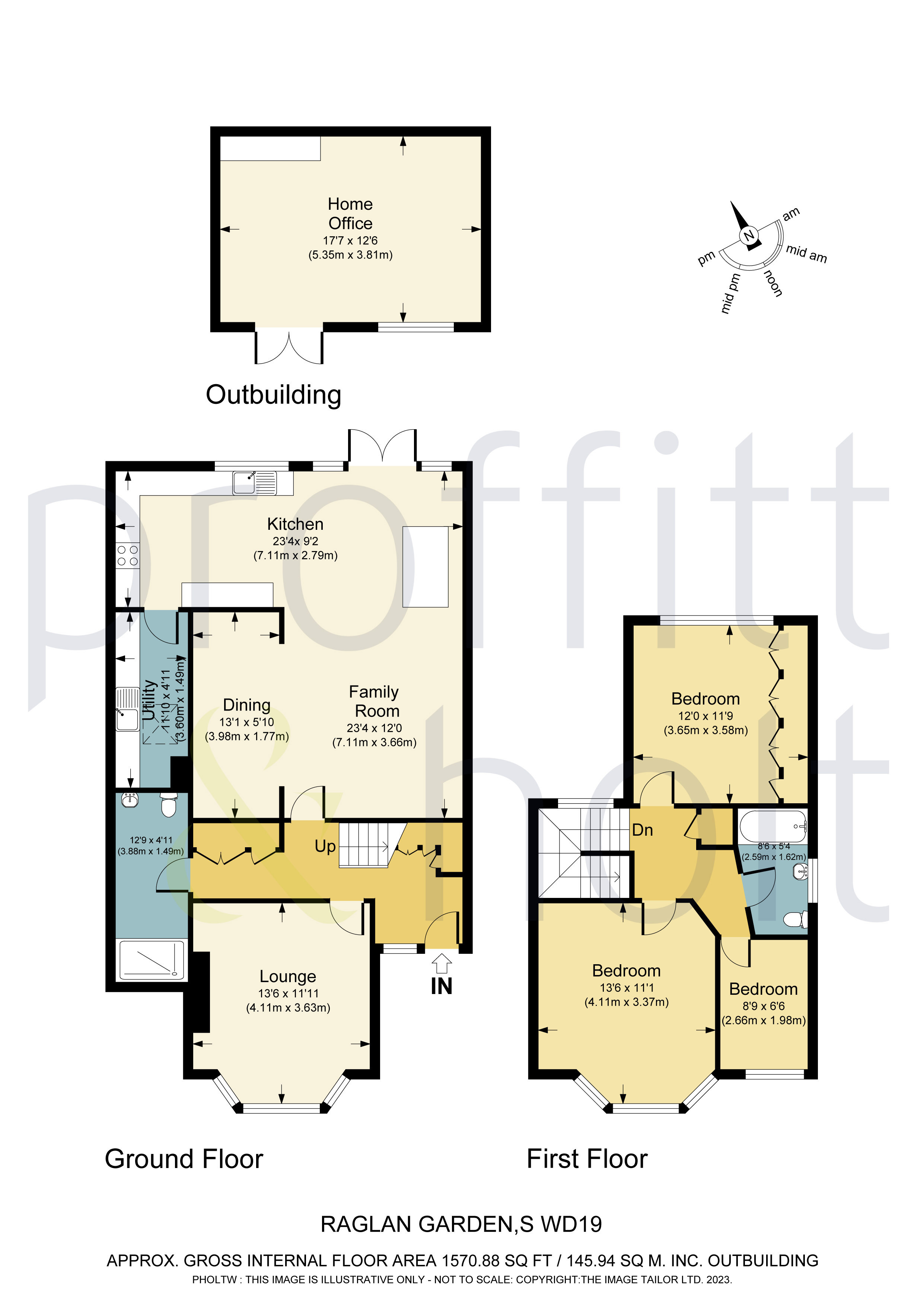 3 bedroom property for sale in Raglan Gardens, Oxhey Hall, Watford