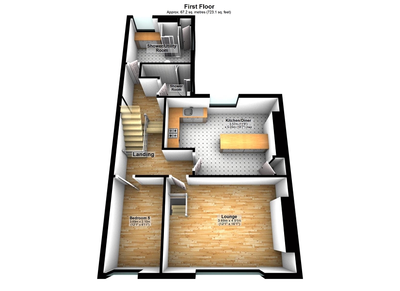 5 bedroom property for sale in Oystermouth Road, Swansea, City And