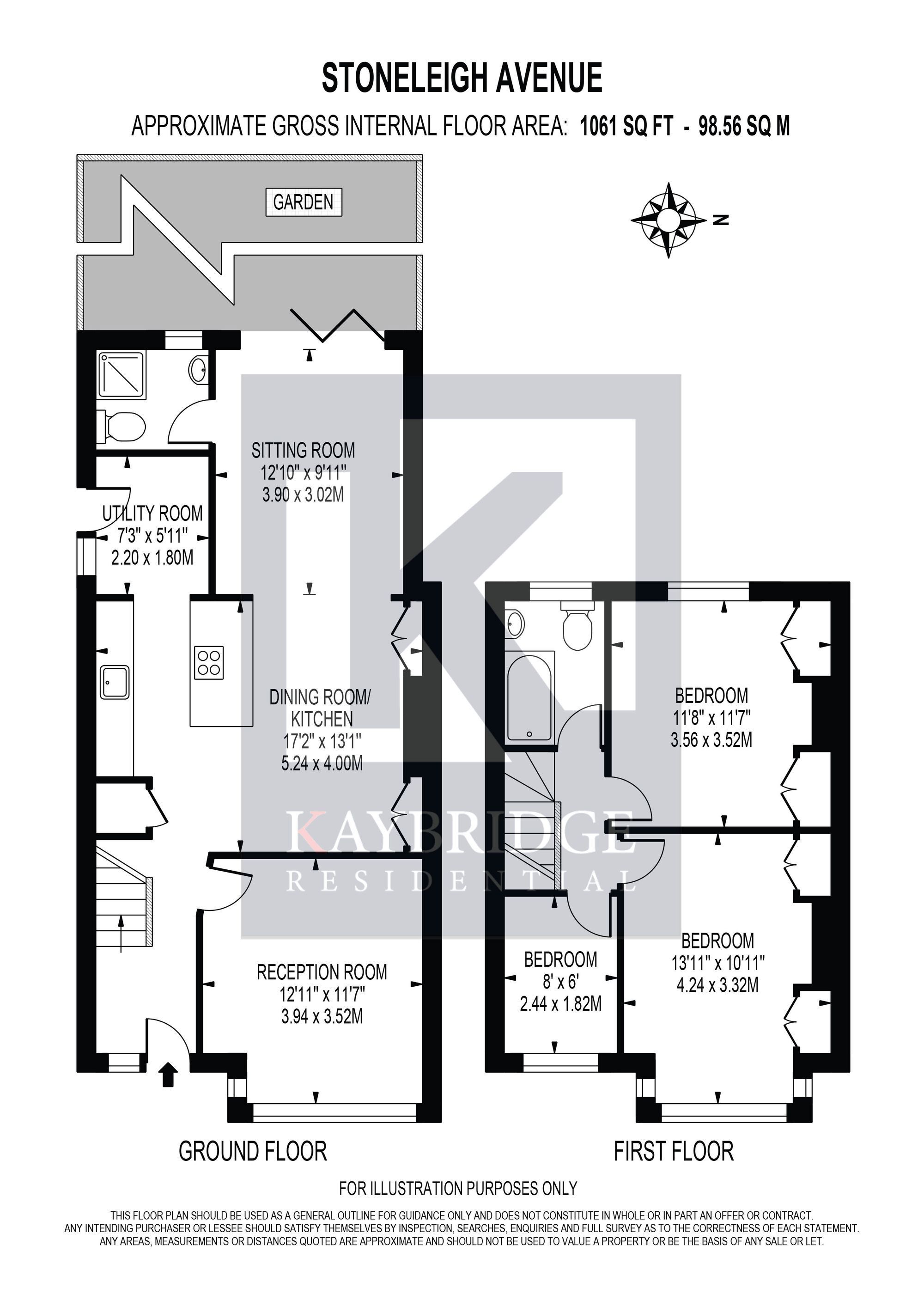 3 bedroom property for sale in Stoneleigh Avenue, Worcester Park, KT4