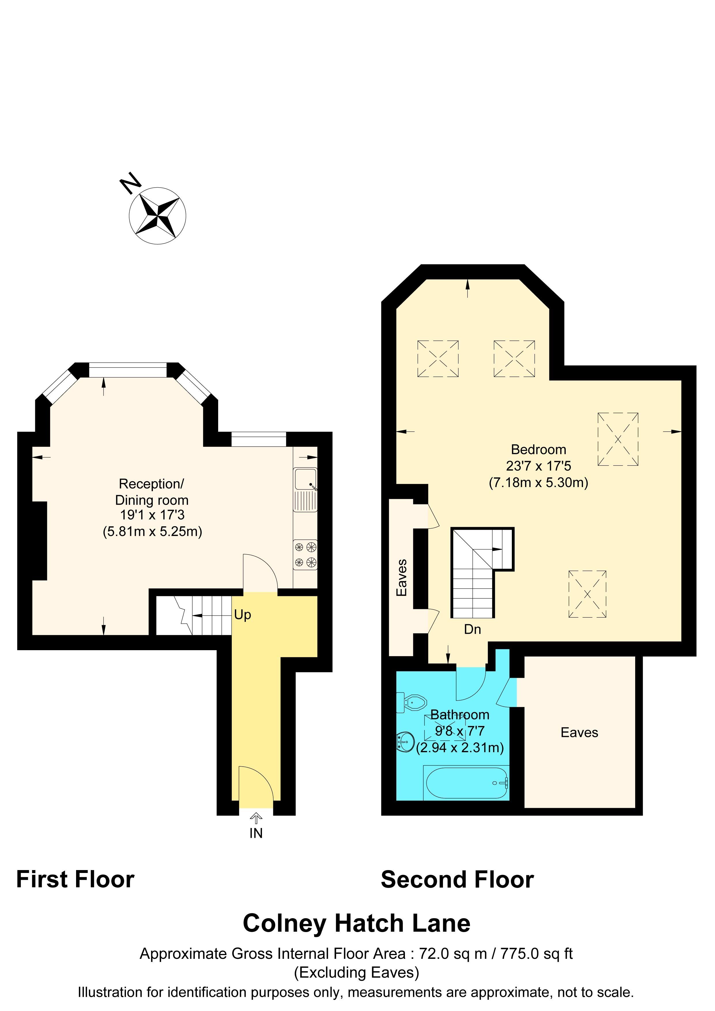 1 bedroom property for sale in Colney Hatch Lane, Muswell Hill, London, N10 £310,000