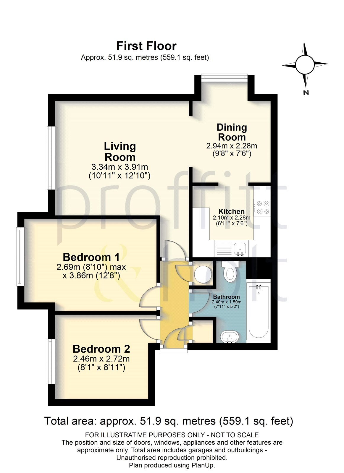2 bedroom property for sale in Tylersfield, Abbots Langley