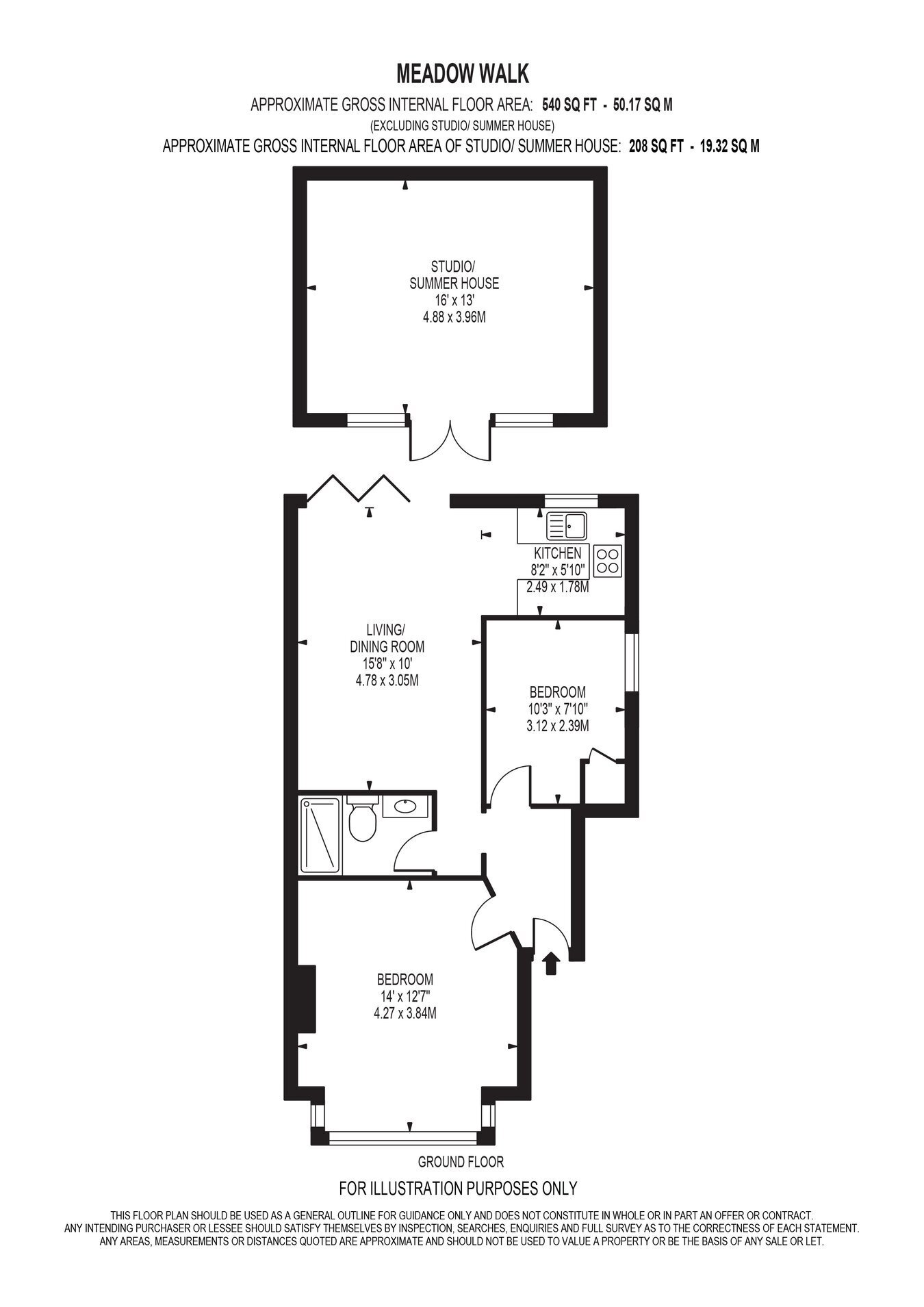 2 bedroom property for sale in Meadow Walk, Ewell Village, KT17 £400,000