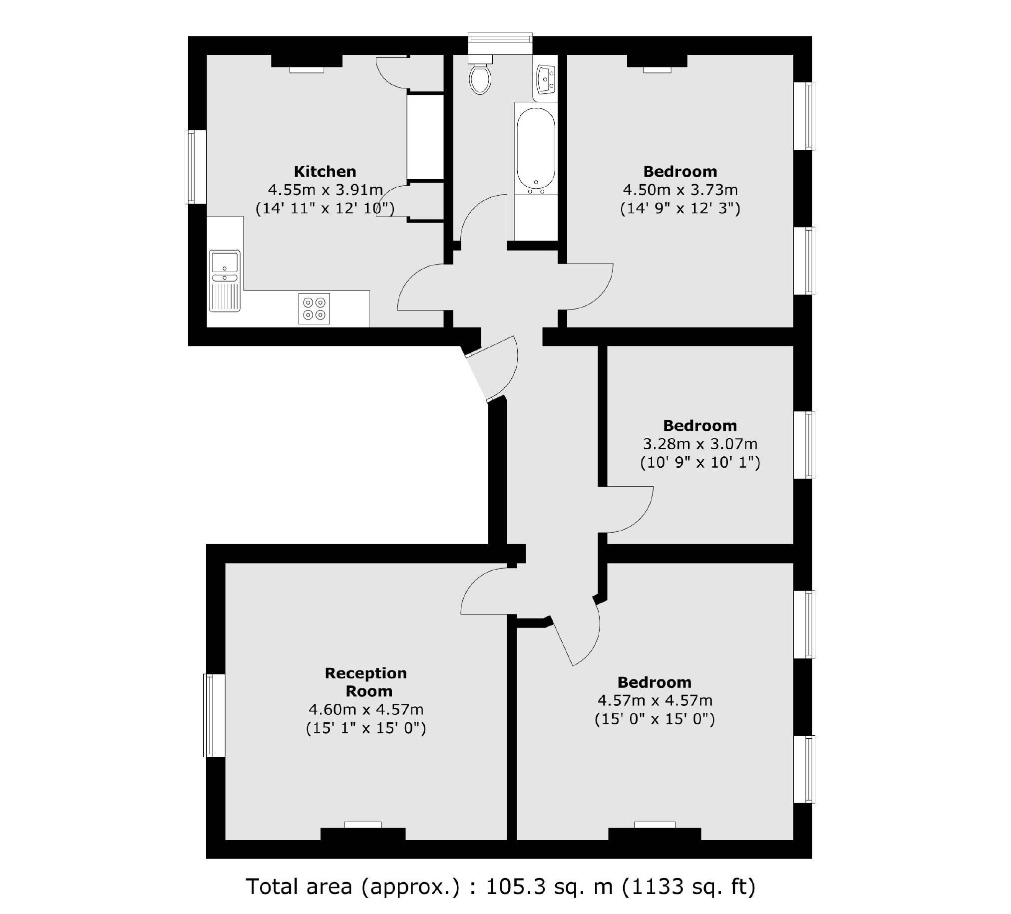 Jacksons 3 bedroom property for sale in Elms Road, Clapham £900,000