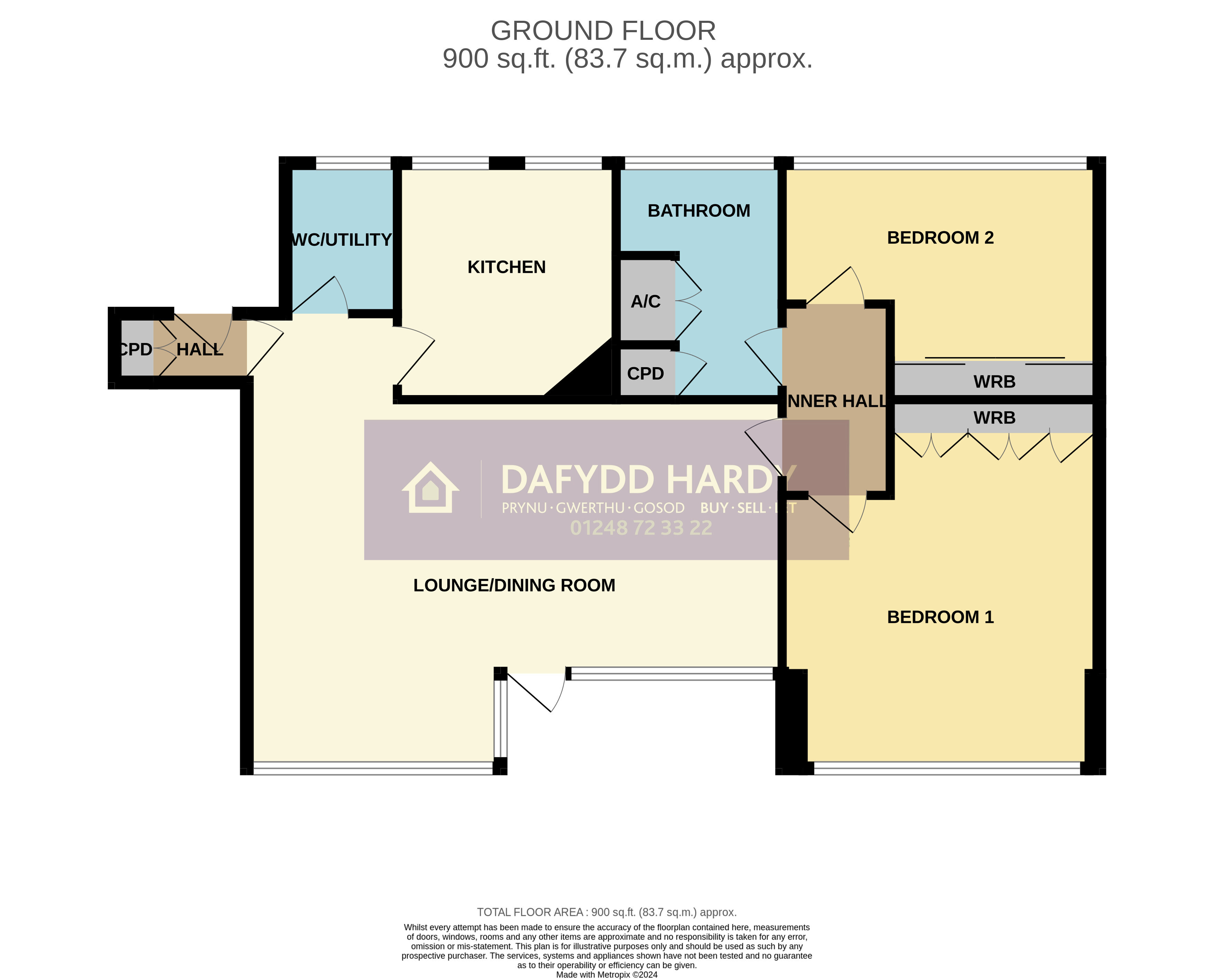 2 bedroom property for sale in Glyn Garth Court, Porthaethwy, Ynys Mon