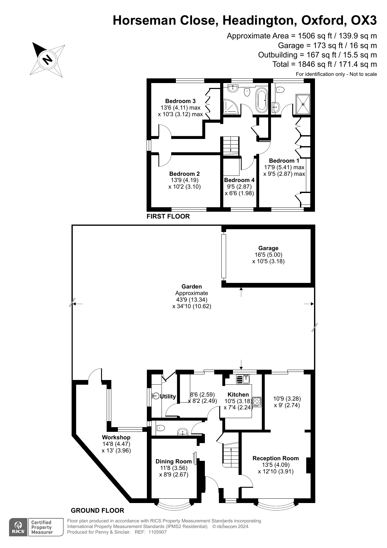 4 bedroom property for sale in Horseman Close, Headington, Oxford