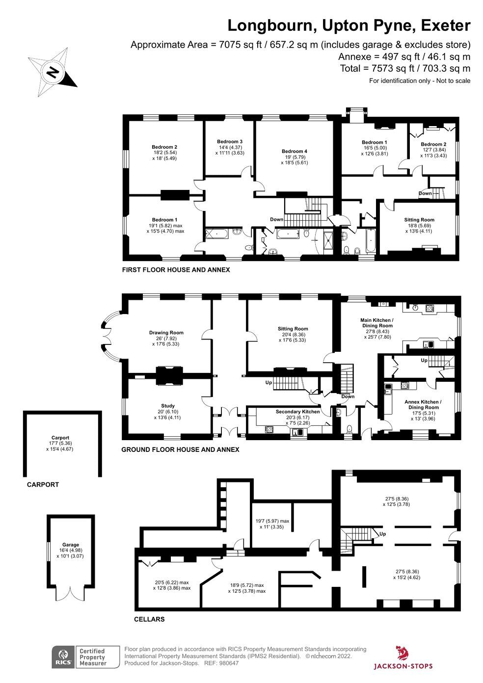 JacksonStops 6 bedroom property for sale in Upton Pyne, Exeter