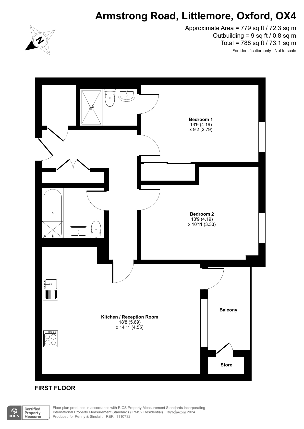 2 bedroom property for sale in Armstrong Road, Littlemore, Oxford, Oxfordshire, OX4 £335,000