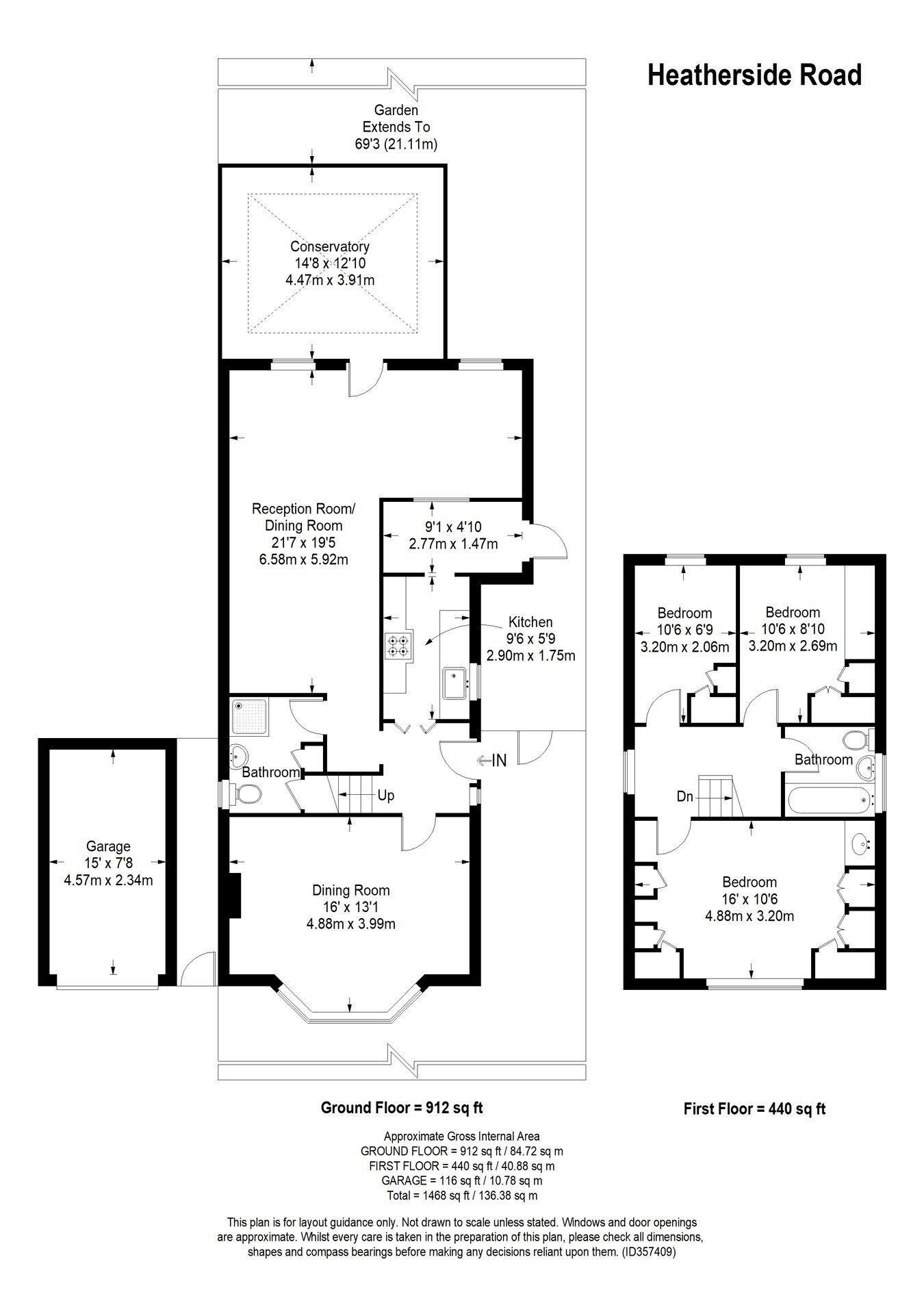 3 bedroom property for sale in Heatherside Road, Ewell, KT19 Offers