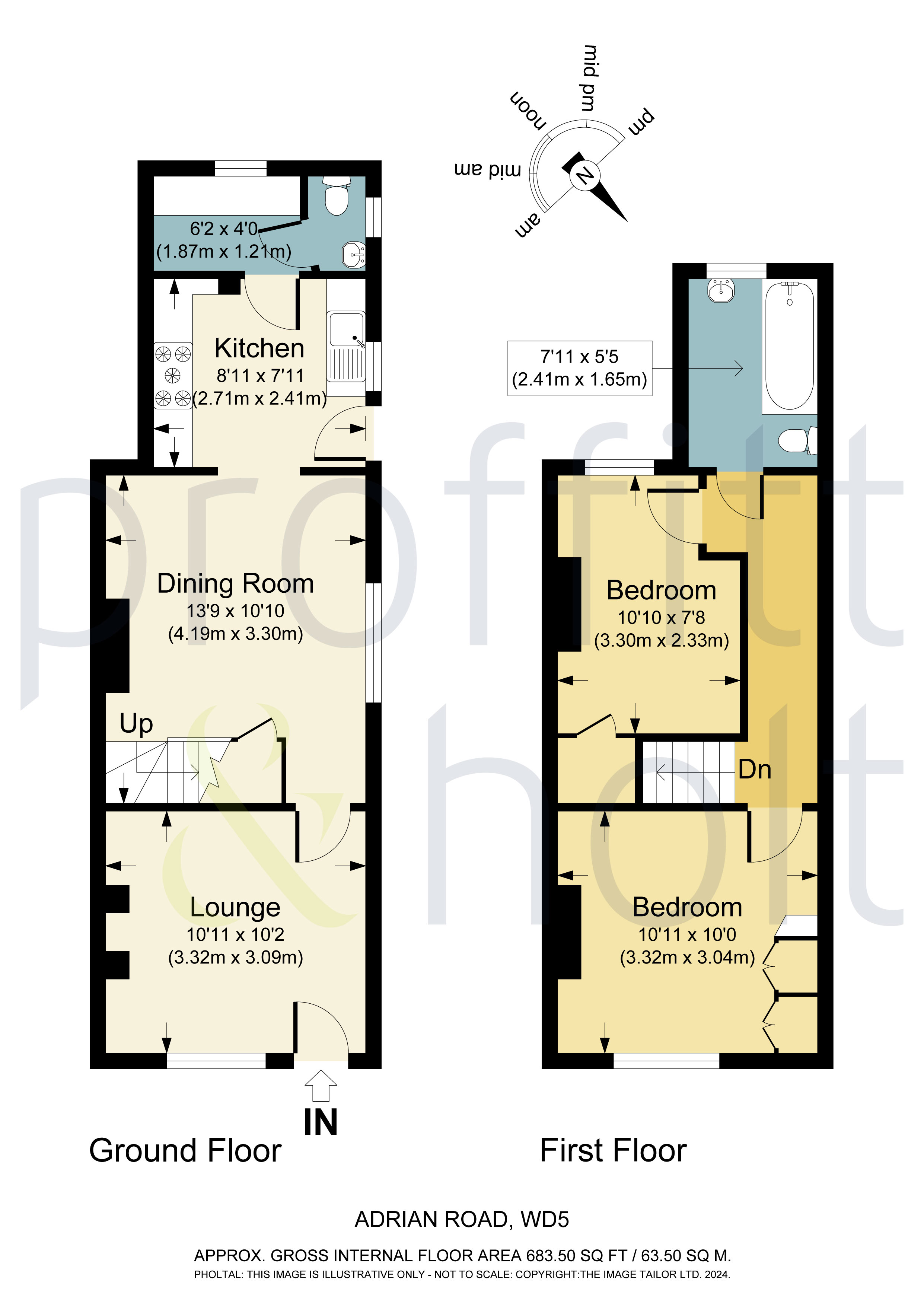 2 bedroom property for sale in Adrian Road, Abbots Langley, Herts, WD5