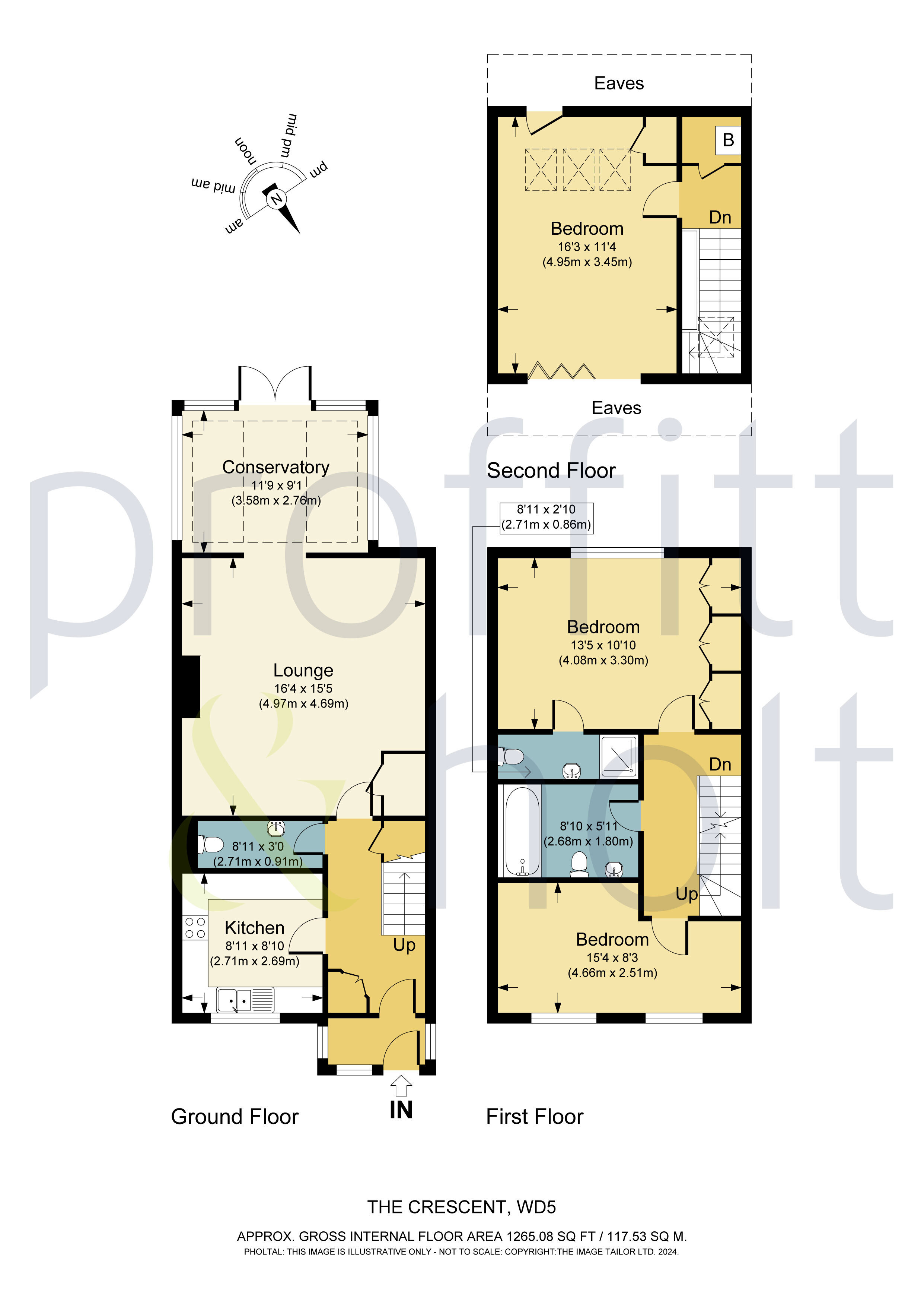 3 bedroom property for sale in The Crescent, Abbots Langley, Herts, WD5
