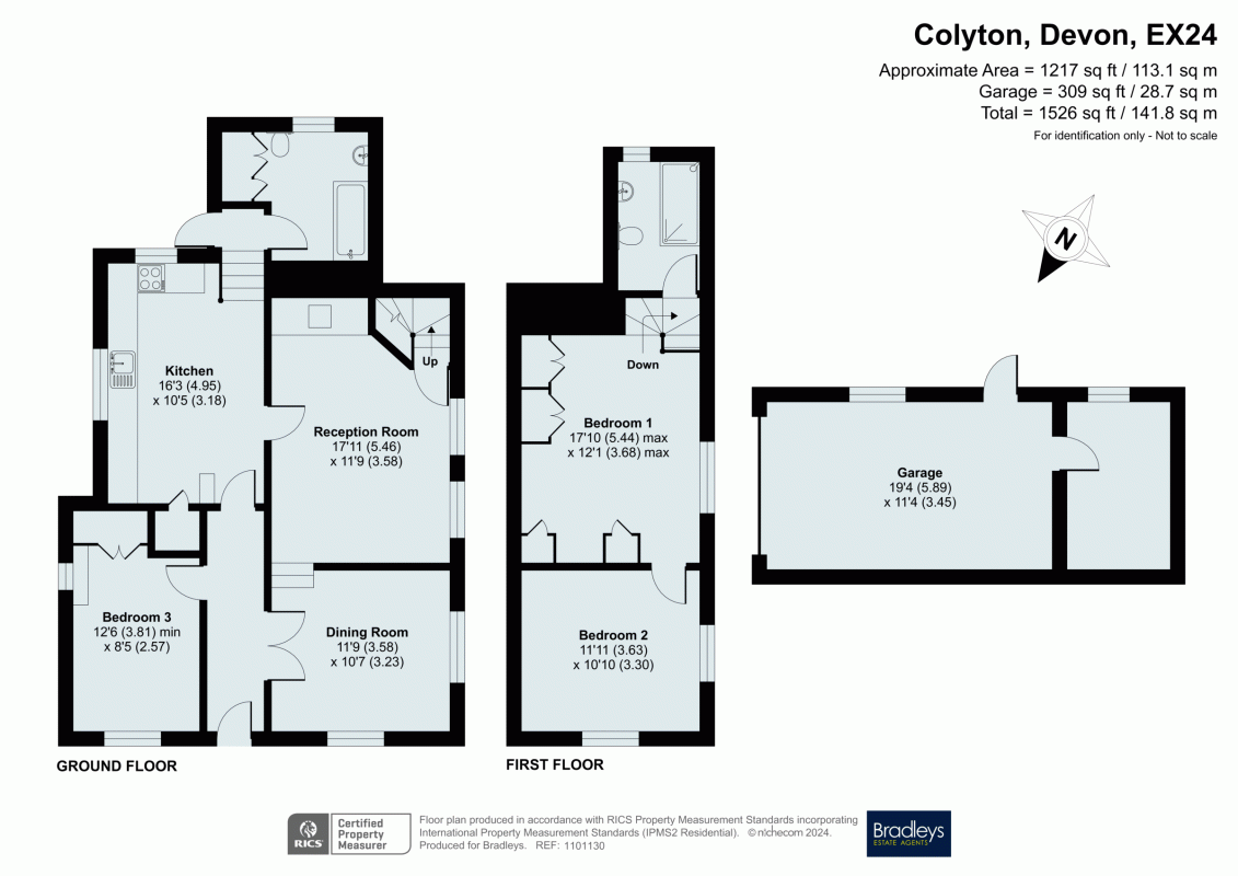3 bedroom property for sale in Farway, Colyton, Devon, EX24 Guide