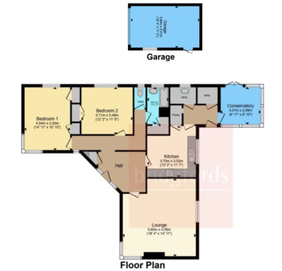 2 bedroom property for sale in Sandyfields, Baldwins Gate, Newcastle