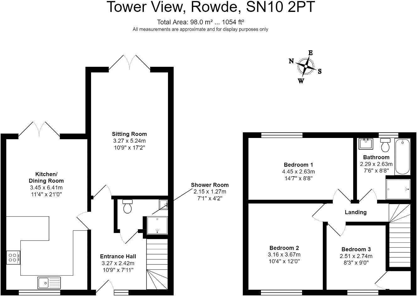 3 bedroom property for sale in Tower View, Rowde, Devizes, Wiltshire