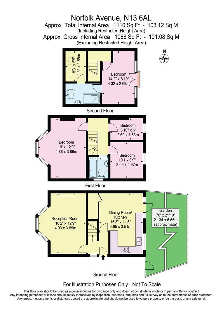 4 bedroom property for sale in Norfolk Avenue, Palmers Green, N13 £