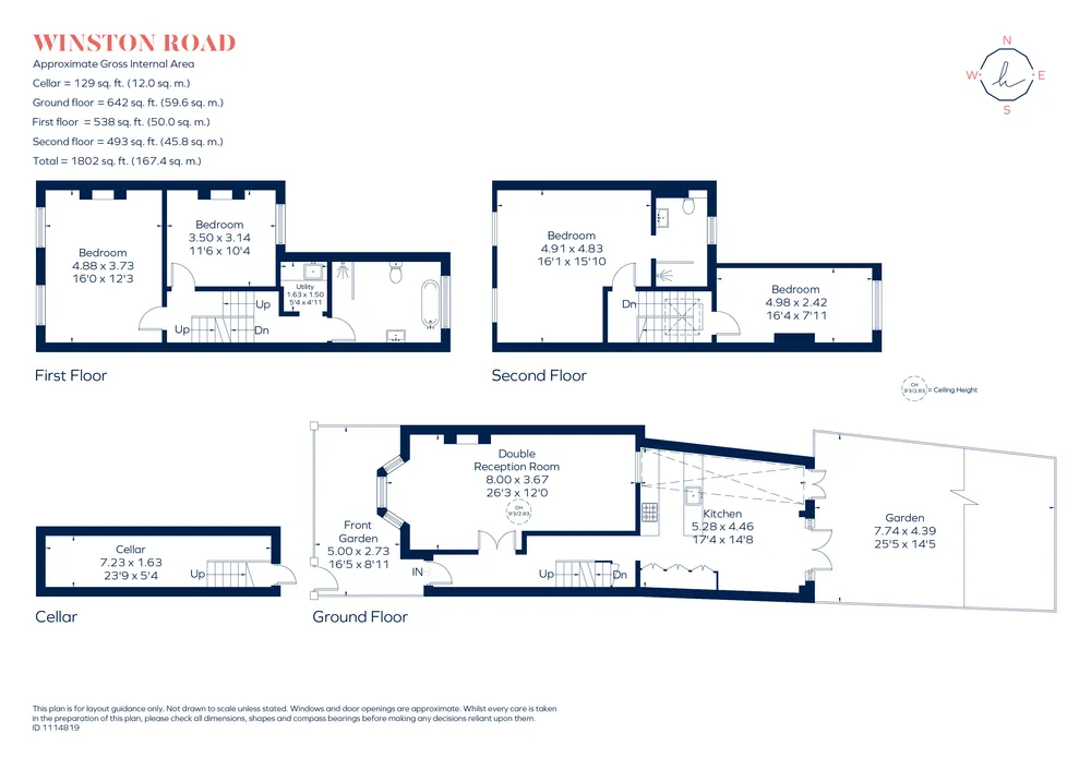 Floorplan for Winston Road, London, N16