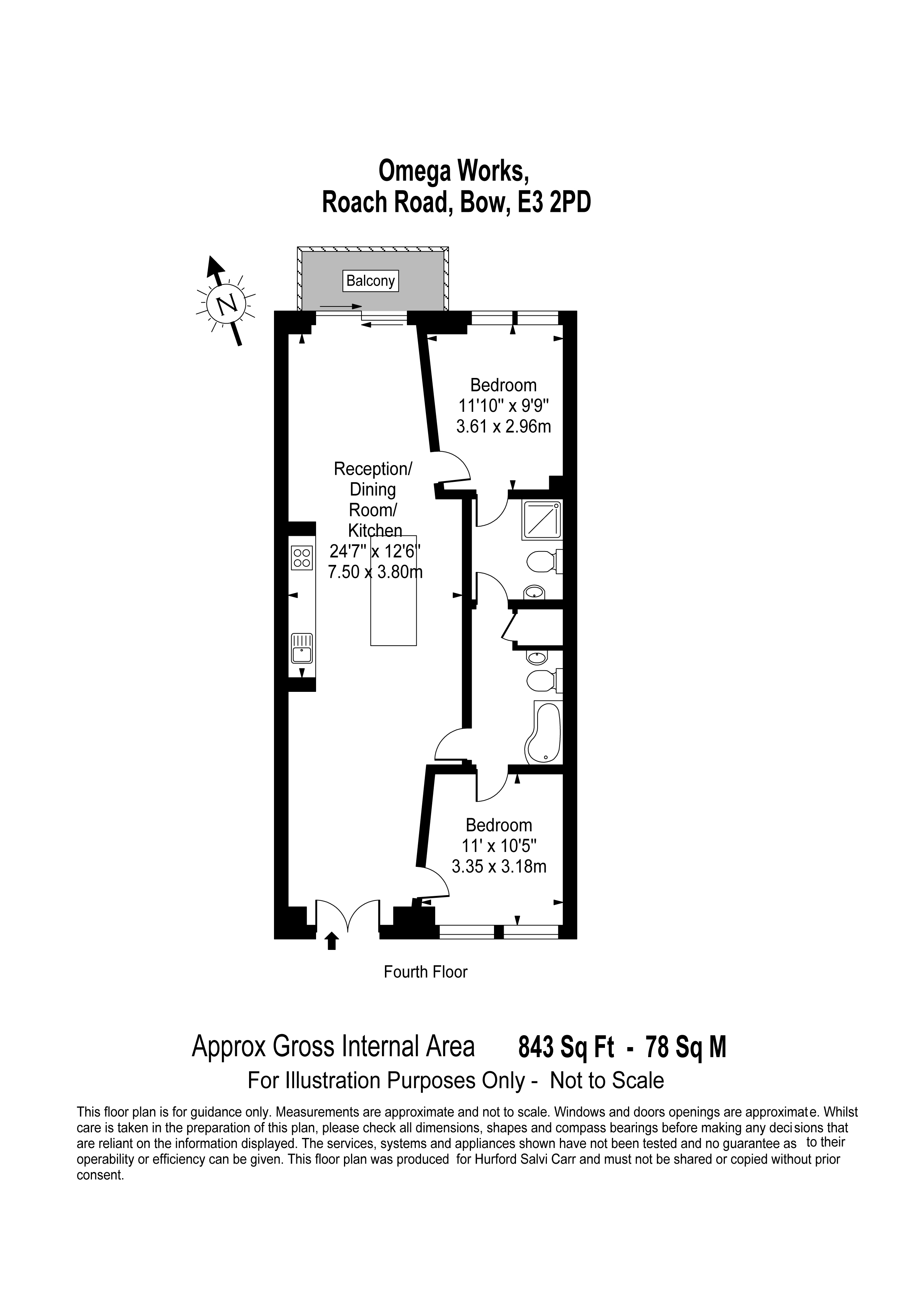 Omega Works, Roach Road, Bow, LONDON, E3 floorplan