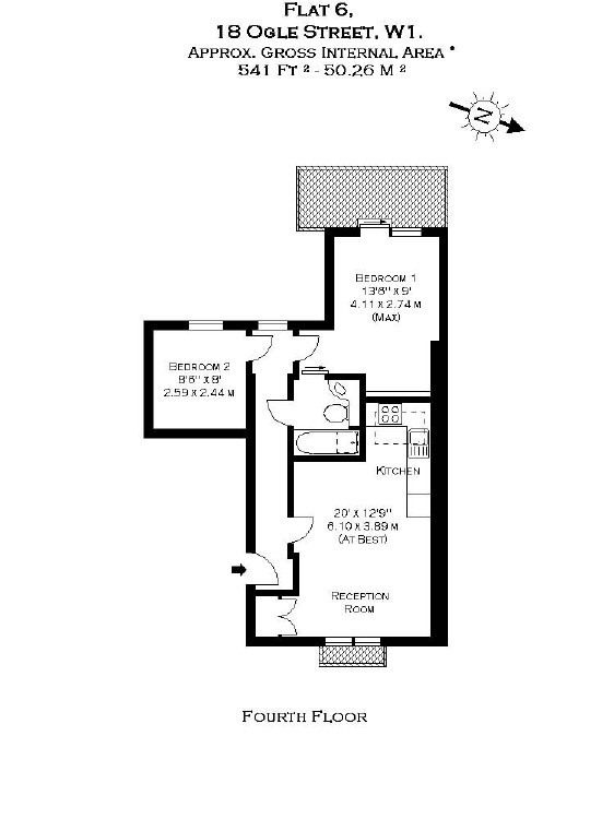 Ogle Street, London, W1W floorplan