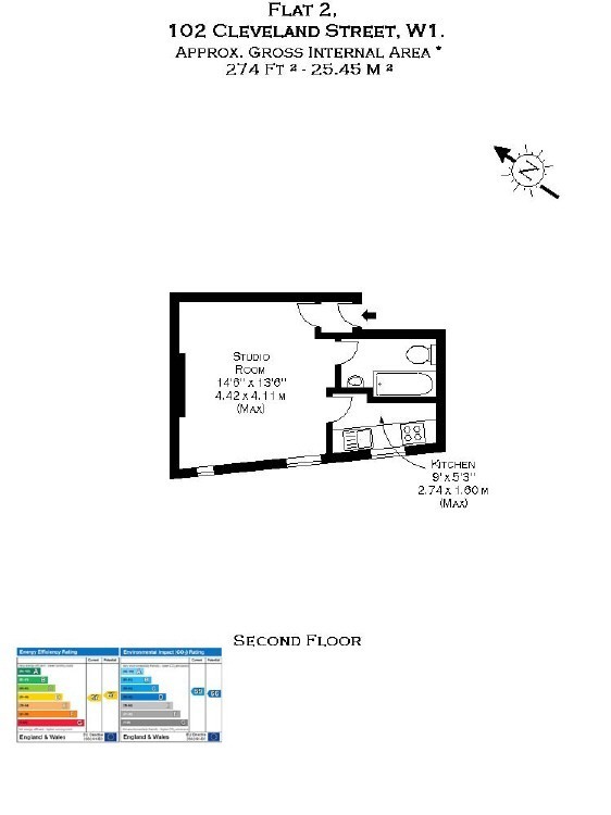 Cleveland Street, London, W1T floorplan