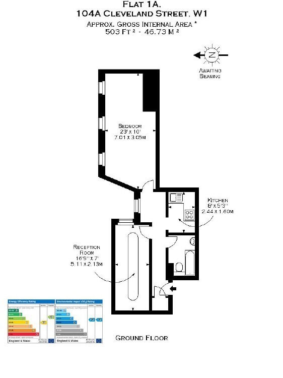 Cleveland Street, London, W1T floorplan