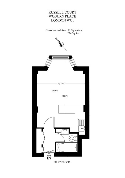 Russell Court, Woburn Place, London, WC1H floorplan