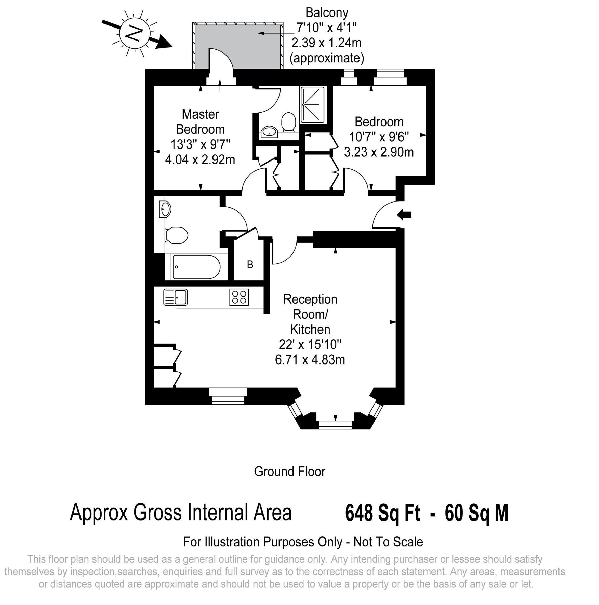 Huntley Street, Bloomsbury, London, WC1E floorplan