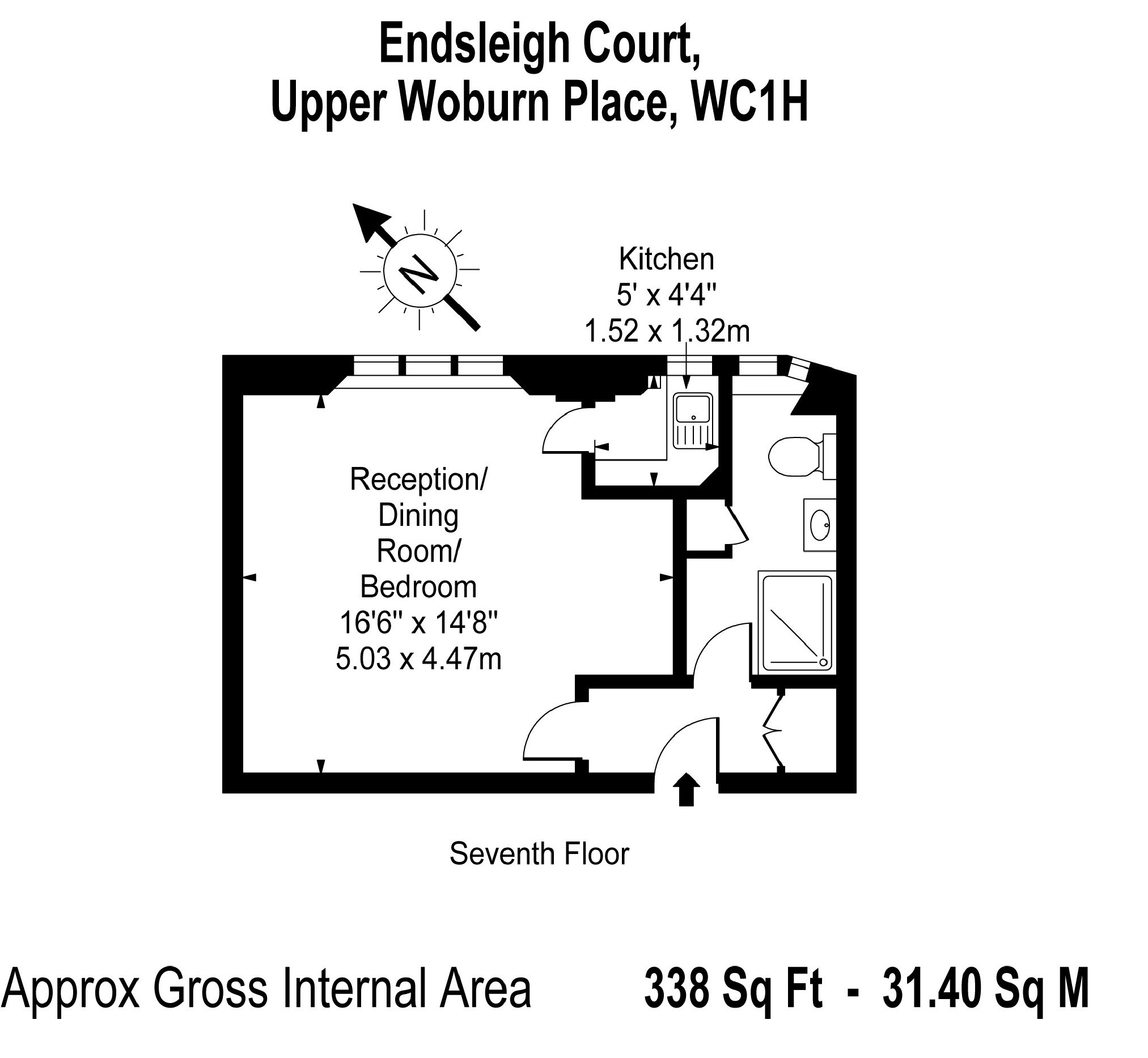 Endsleigh Court, Upper Woburn Place, Bloomsbury, London, WC1H floorplan