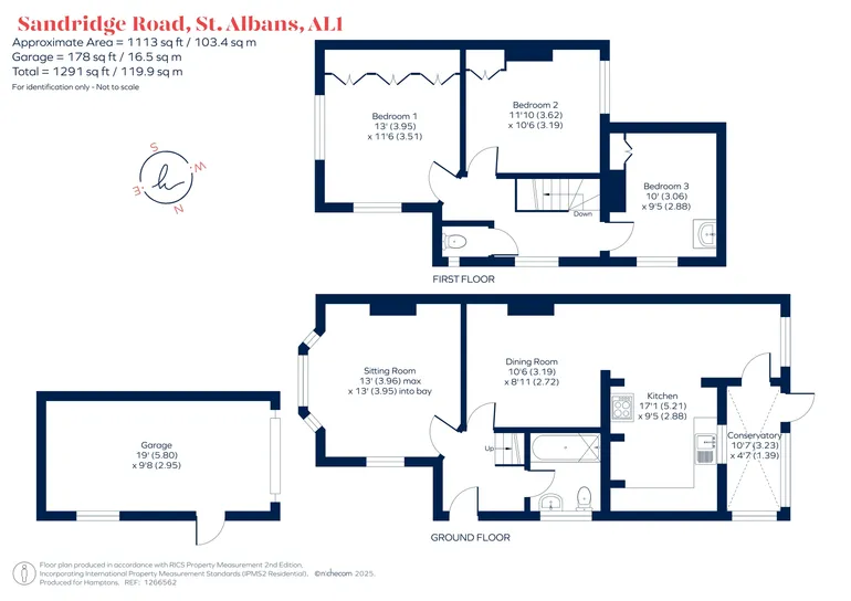 Floorplan 1 for Sandridge Road, St. Albans, AL1