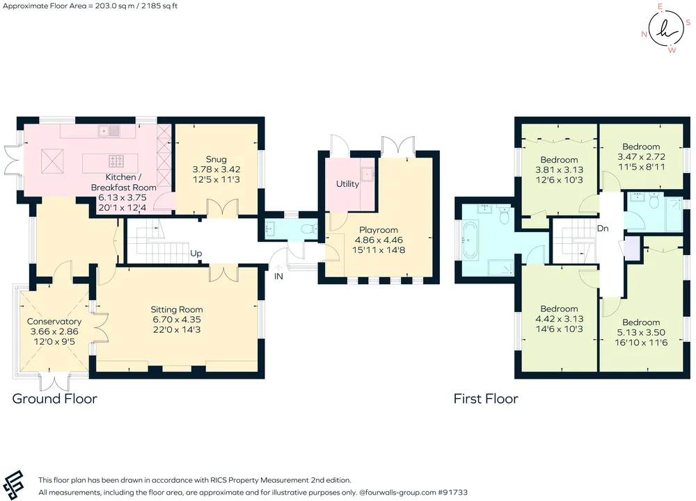 Floorplan for Sparrows Herne, Bushey, WD23