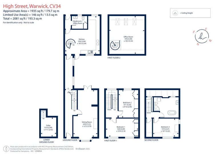 Floorplan 1 for High Street, Warwick, CV34